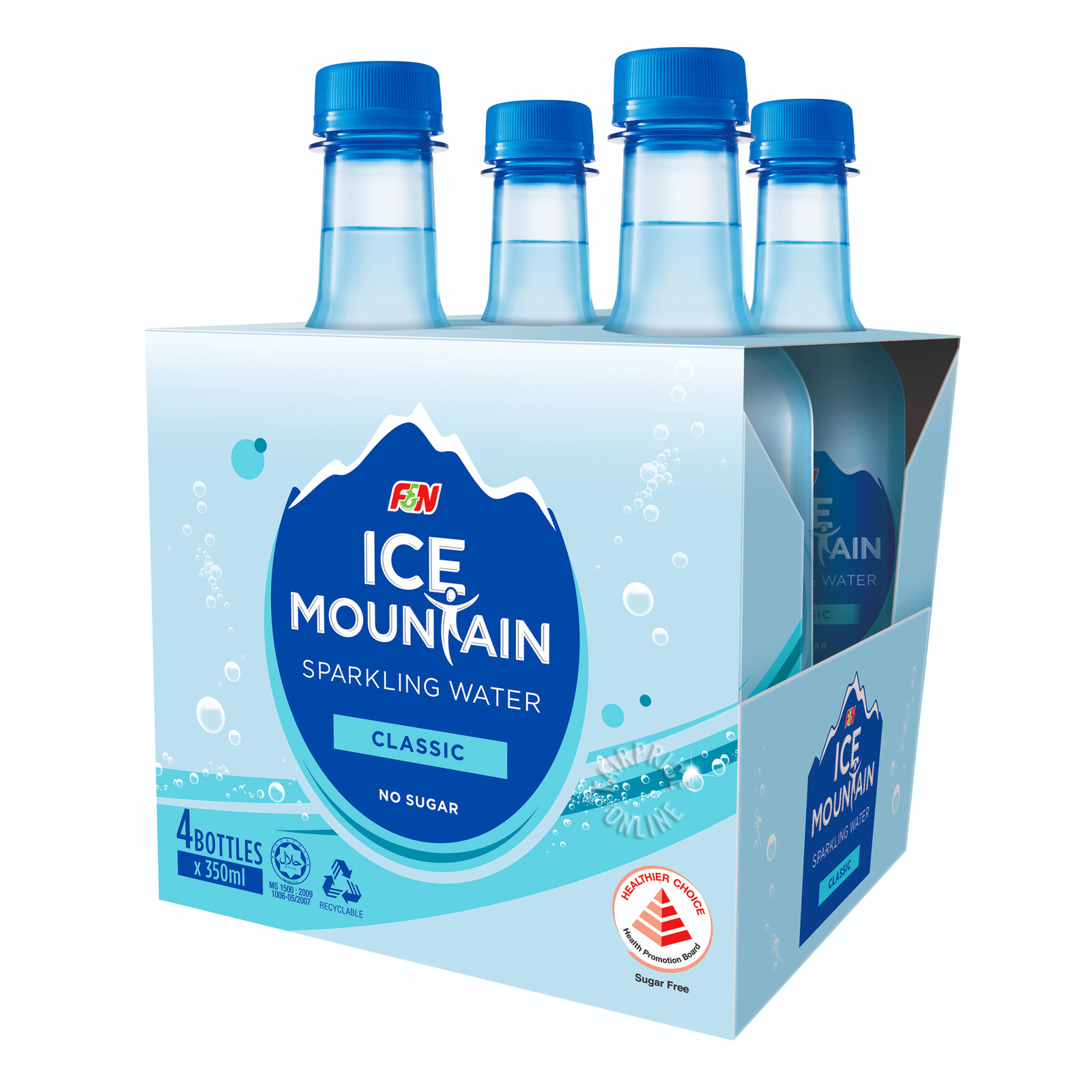 F&N Ice Mountain Sparkling Bottle Water - Classic