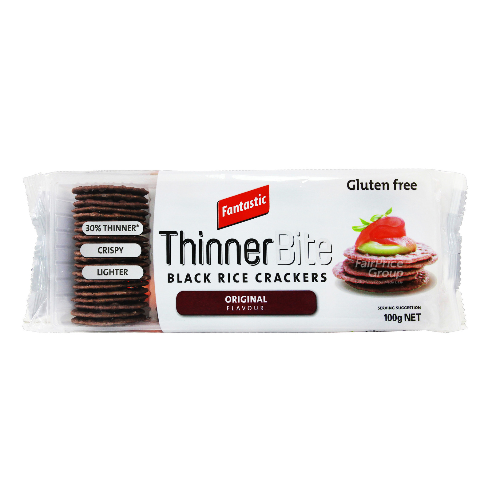Fantastic Thinner Bite Black Rice Crackers - Original