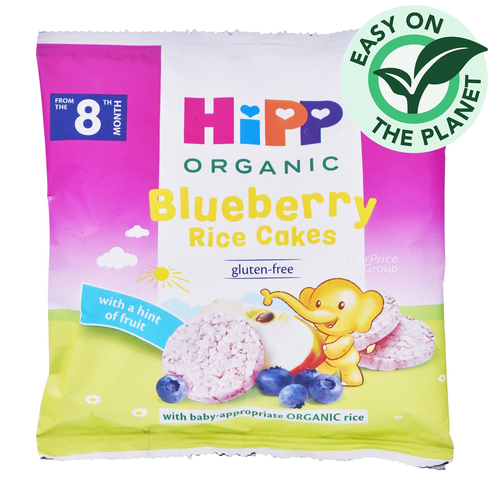 HiPP Organic Rice Cakes - Blueberry (Gluten Free)