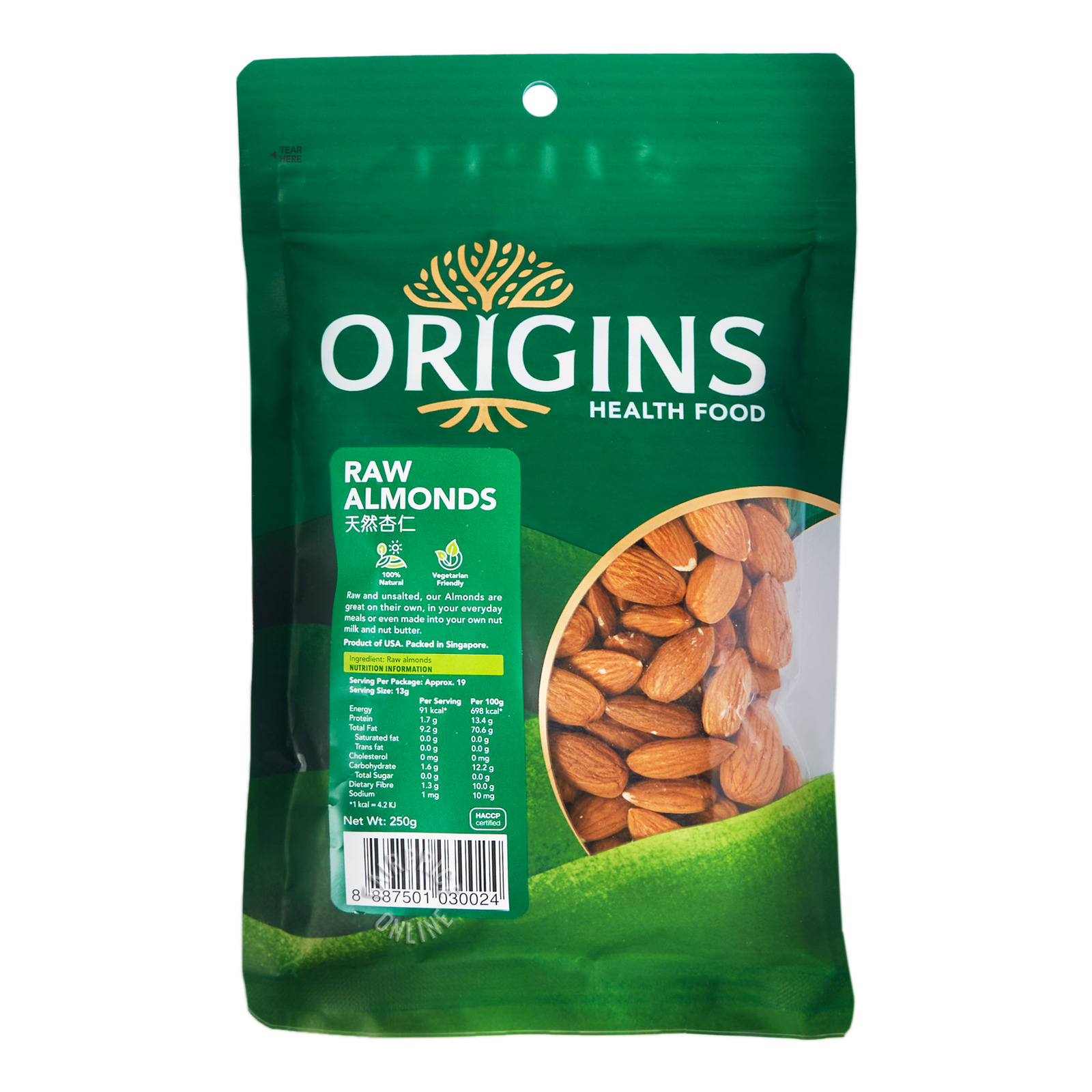 Origins Healthfood Raw Almond