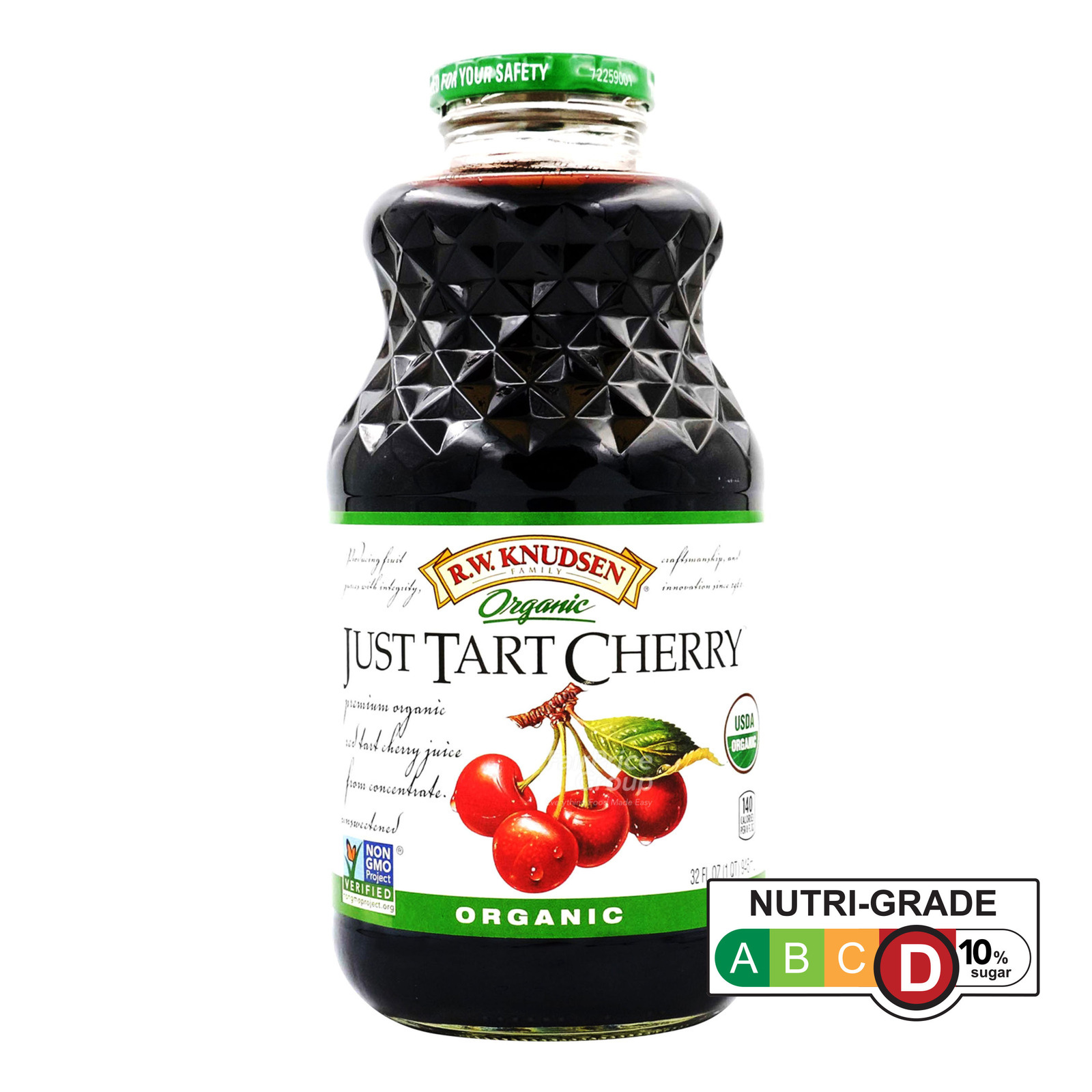 R.W. Knudsen Family Organic 100% Bottle Juice - Just TartCherry