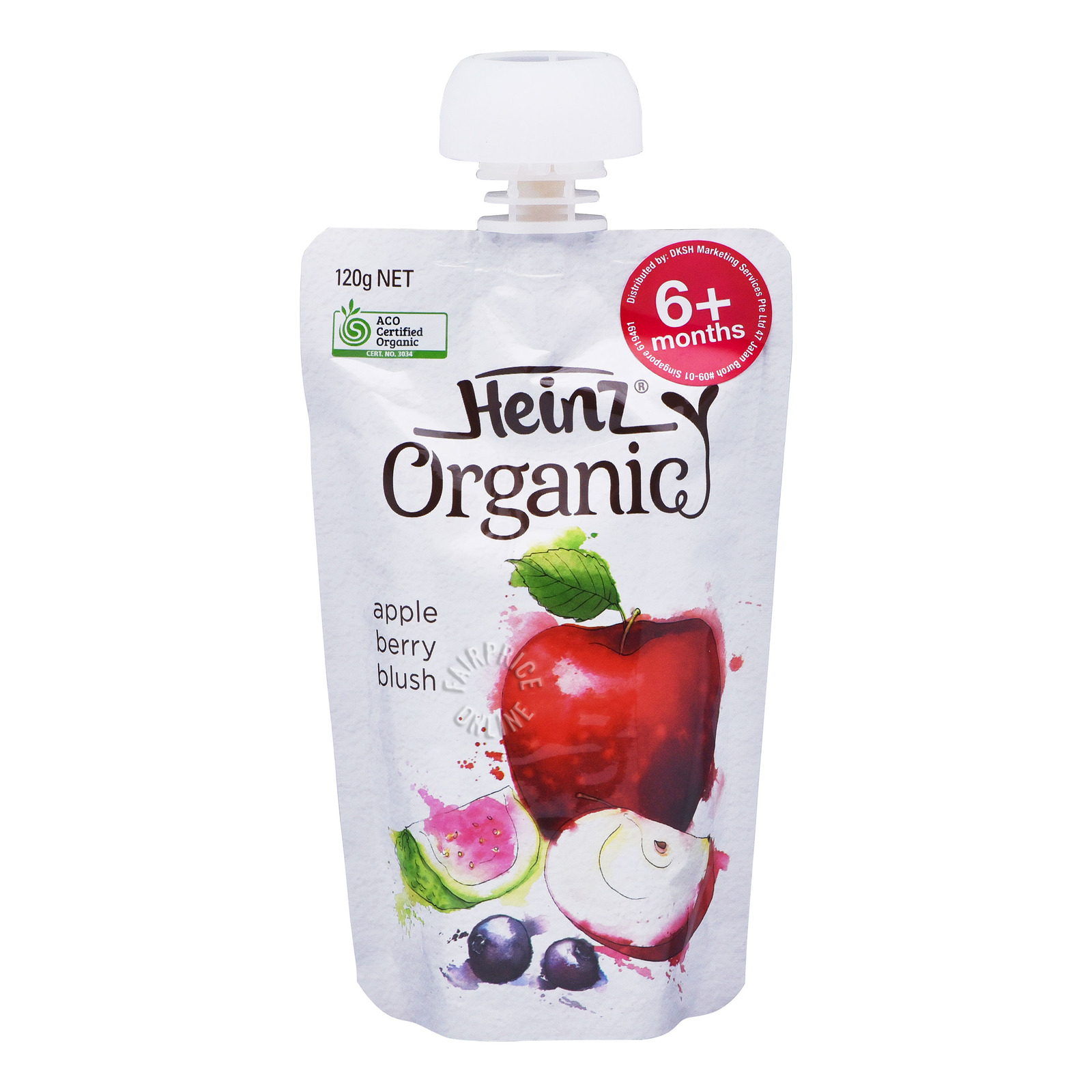Heinz Organic Baby Puree Pouch - Apple Berry Blush