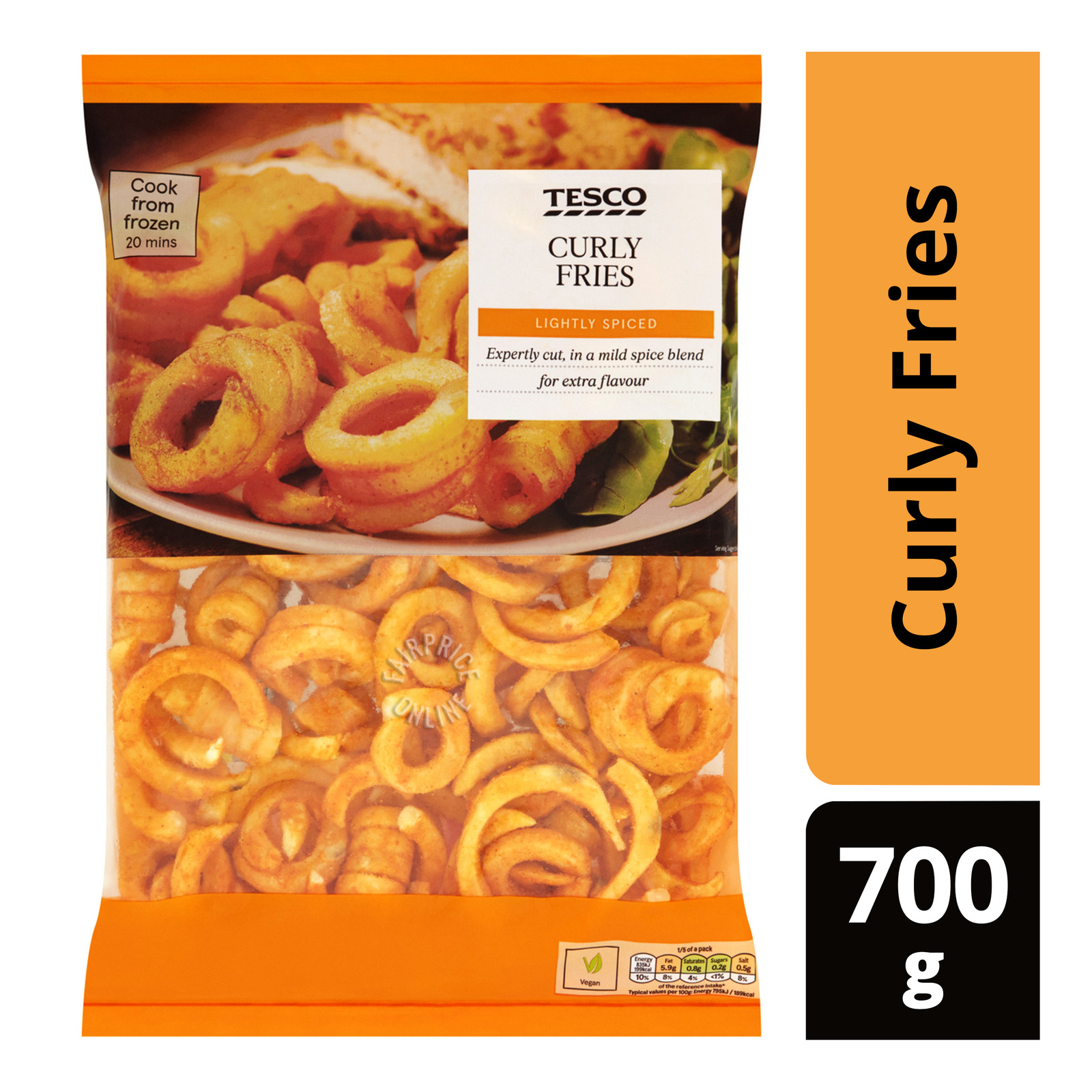 Tesco Frozen Curly Fries