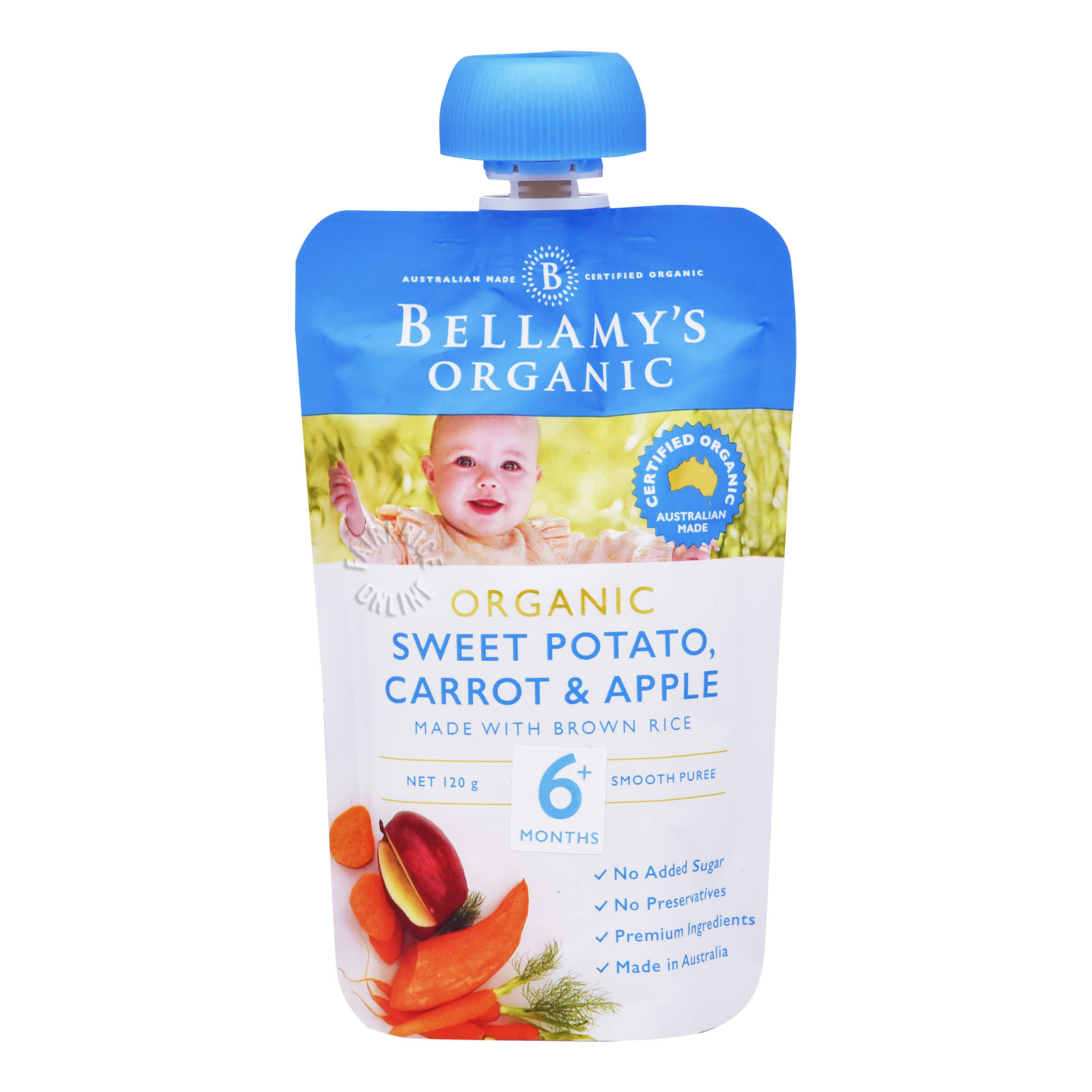 Bellamy's Organic Baby Snack - Sweet Potato, Carrot & Apple