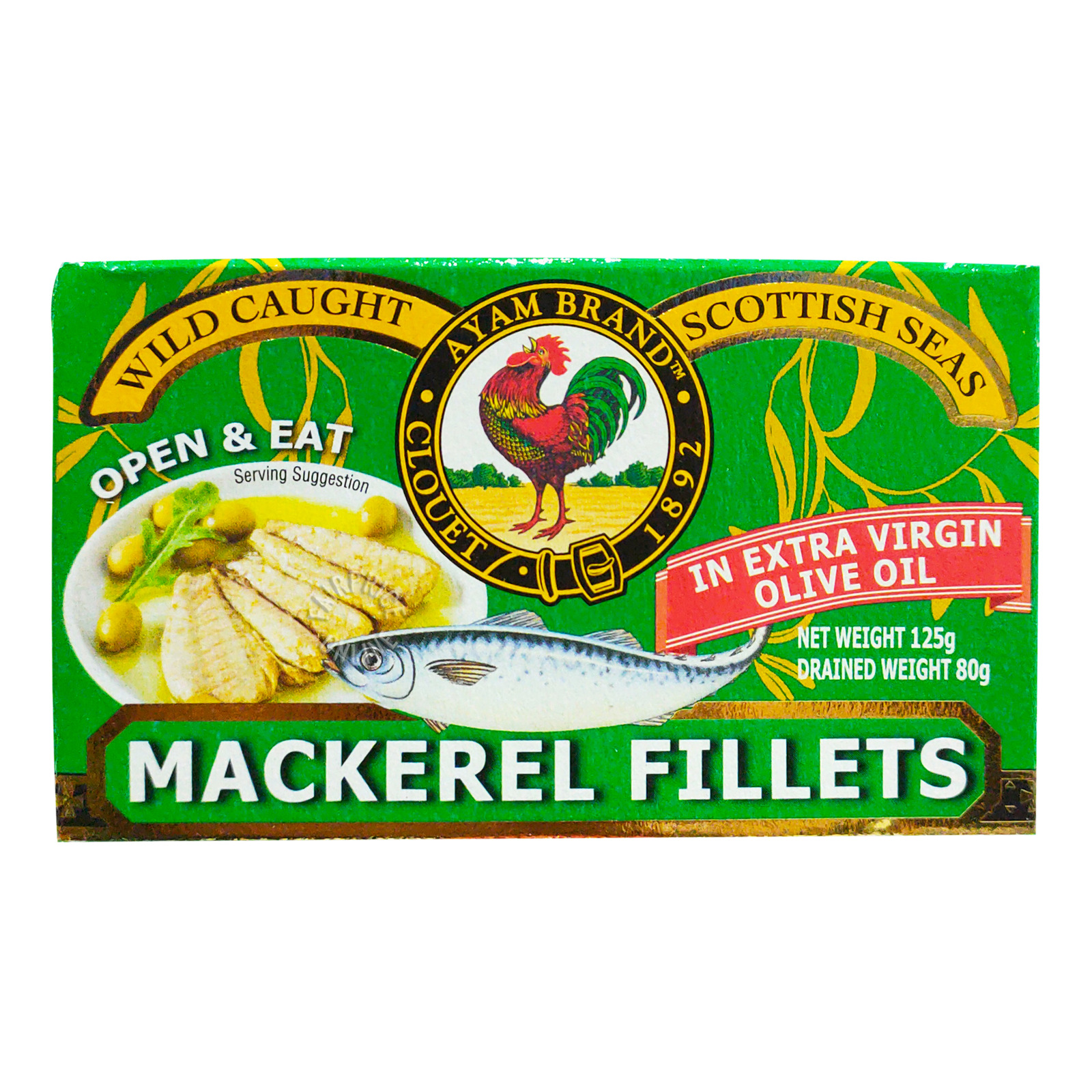Ayam Brand Mackerel Fillets - Extra Virgin Olive Oil