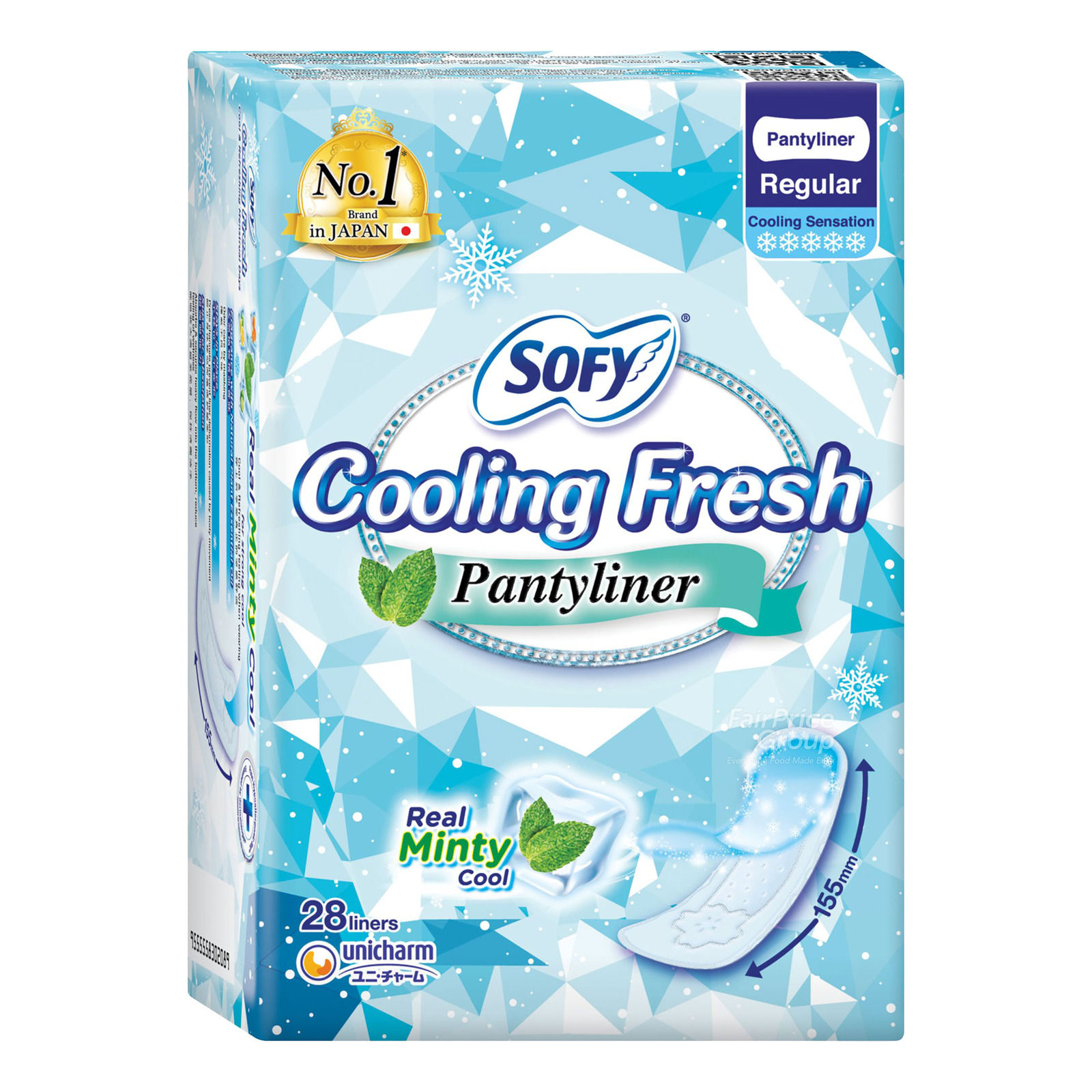 Sofy Cooling Fresh Pantyliners - Regular (15.5cm)