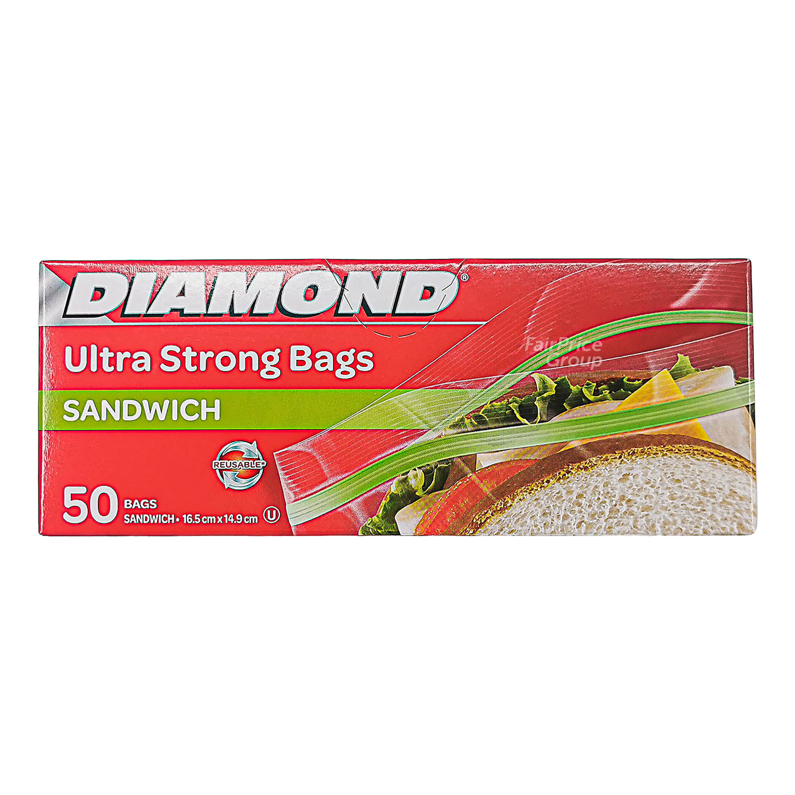 Diamond Zipper Bags - Sandwich