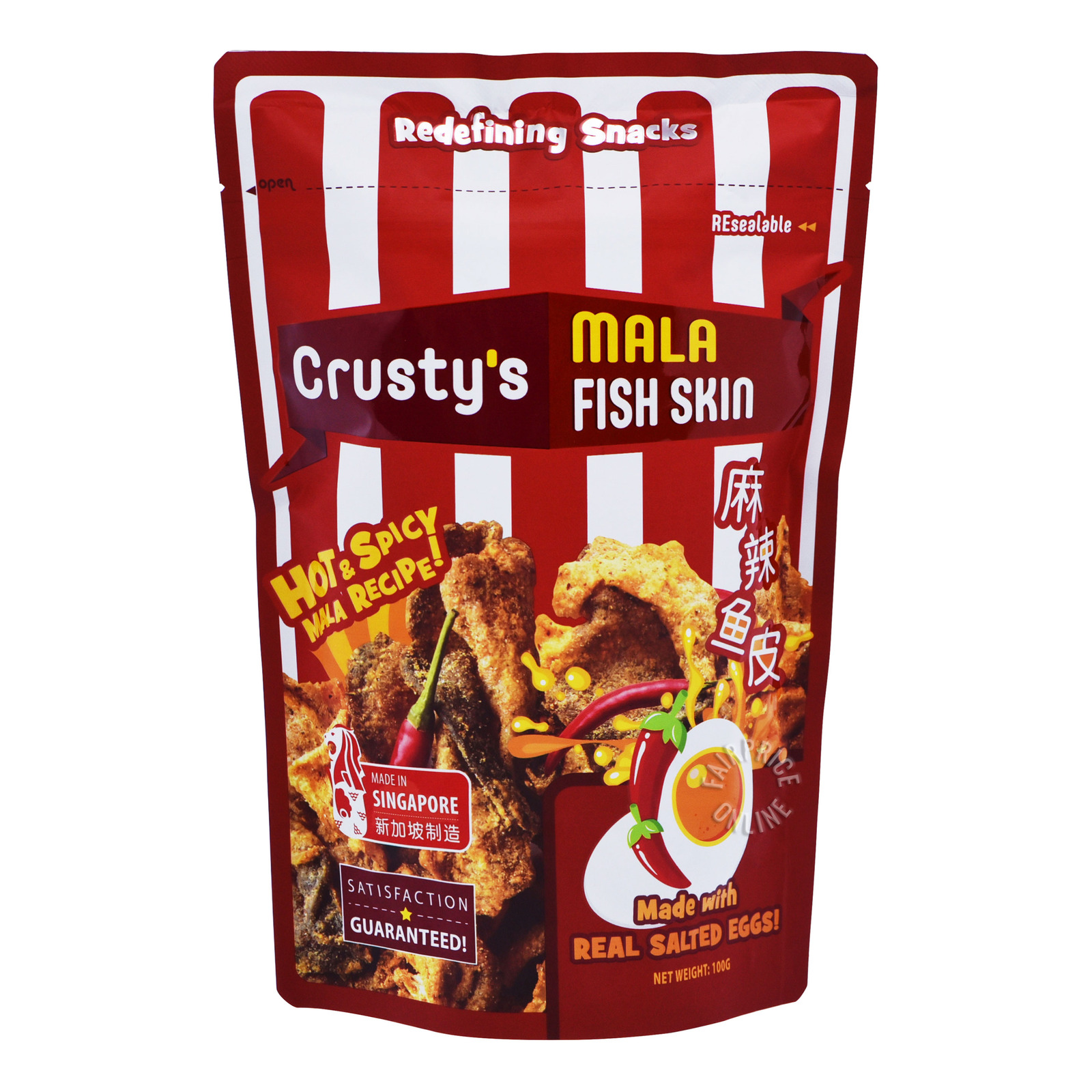 Crusty's Salted Eggs Fish Skin - Mala