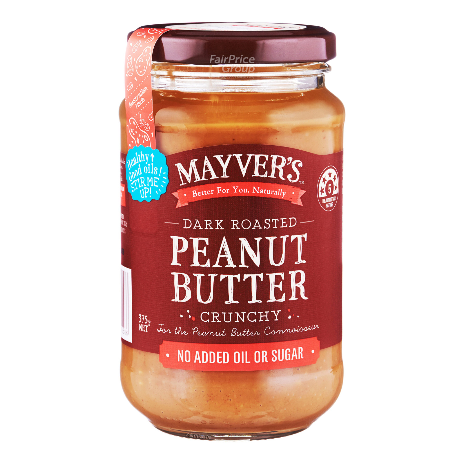 Mayver's Dark Roasted Peanut Butter - Crunchy