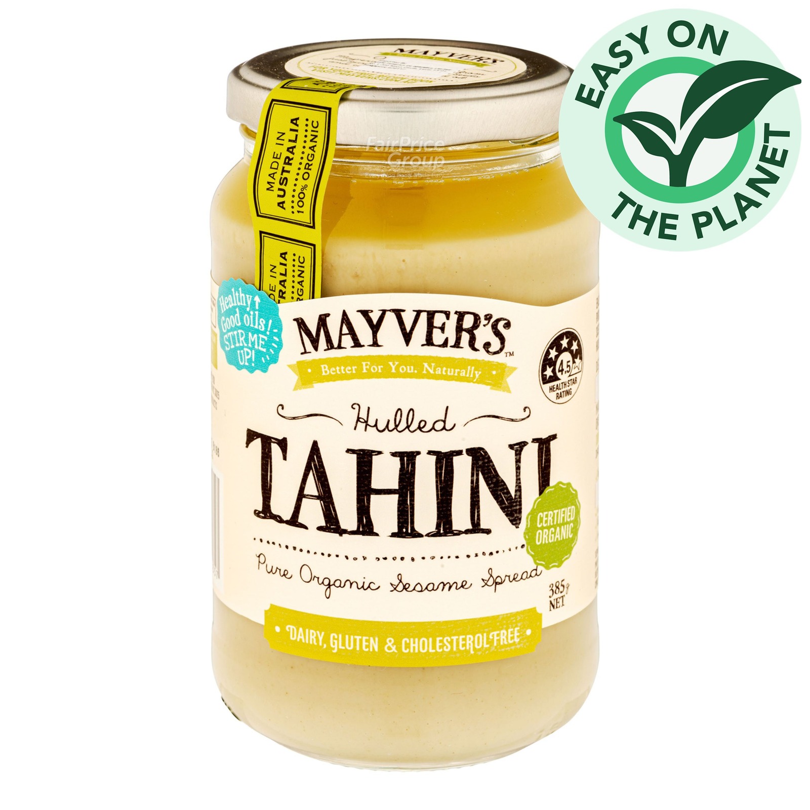 Mayver's Organic Tahini Spread - Hulled