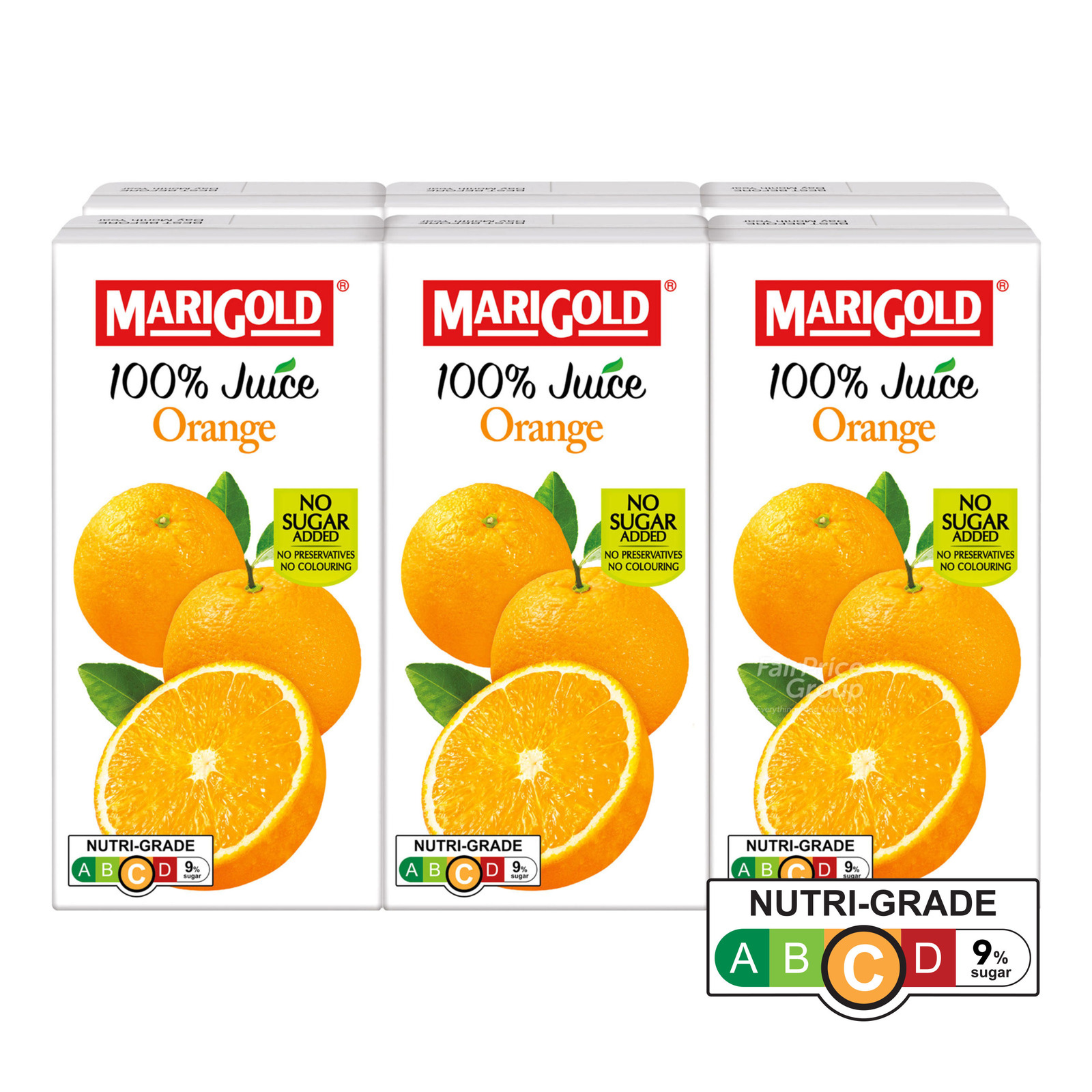 Marigold 100% Packet Juice - Orange