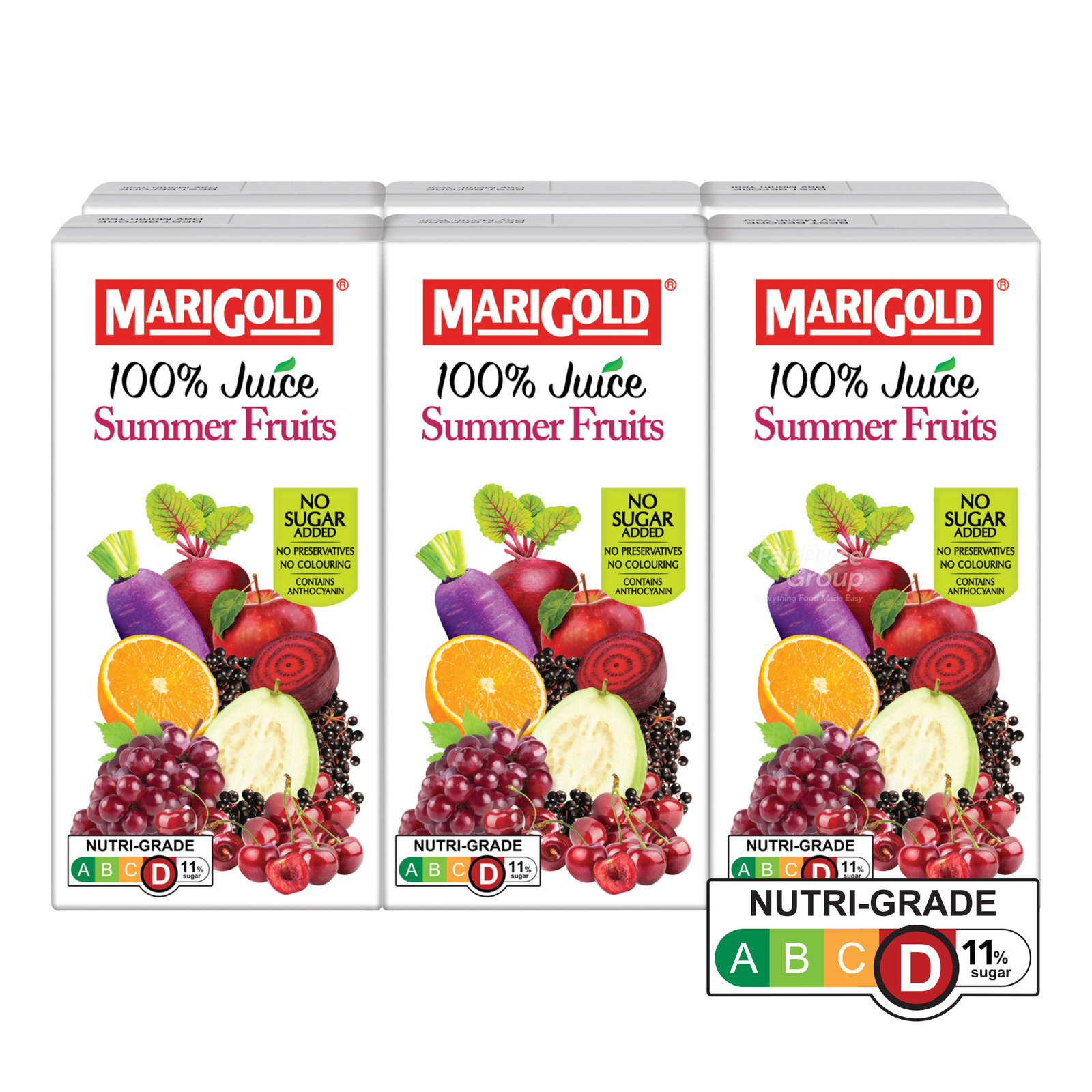 Marigold 100% Packet Juice - Purple Veggie Mixed Fruits