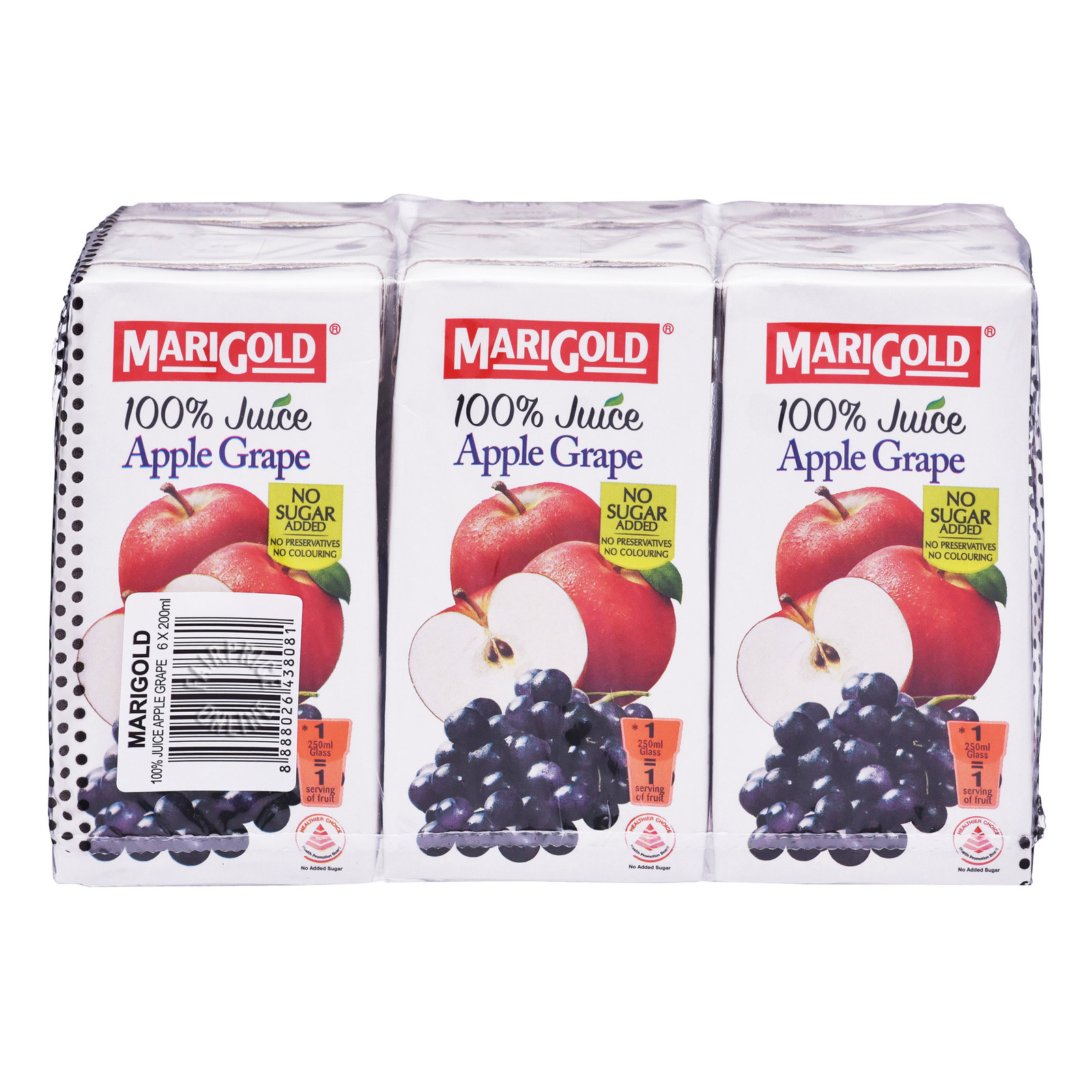 Marigold 100% Packet Juice - Apple Grape