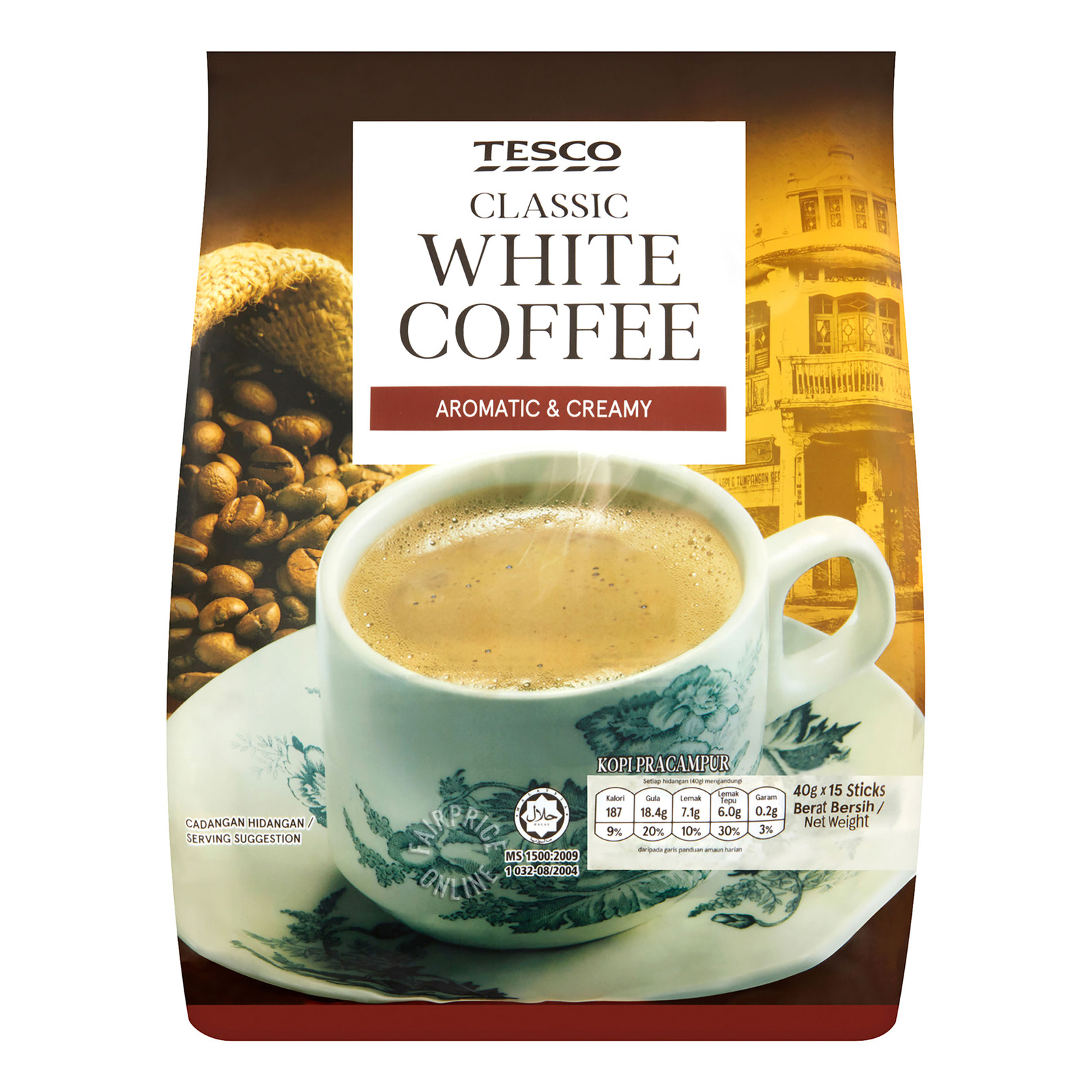 Tesco 3 in 1 Instant White Coffee - Original