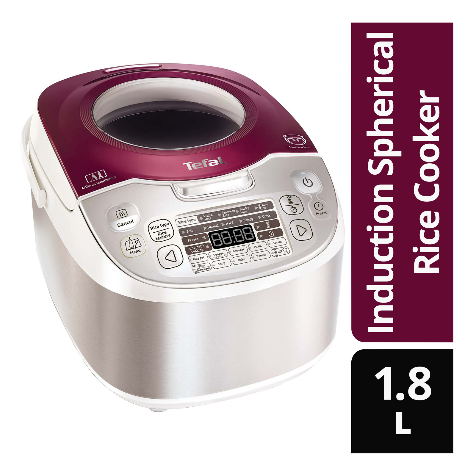 Tefal Induction Spherical Rice Cooker (RK8045)