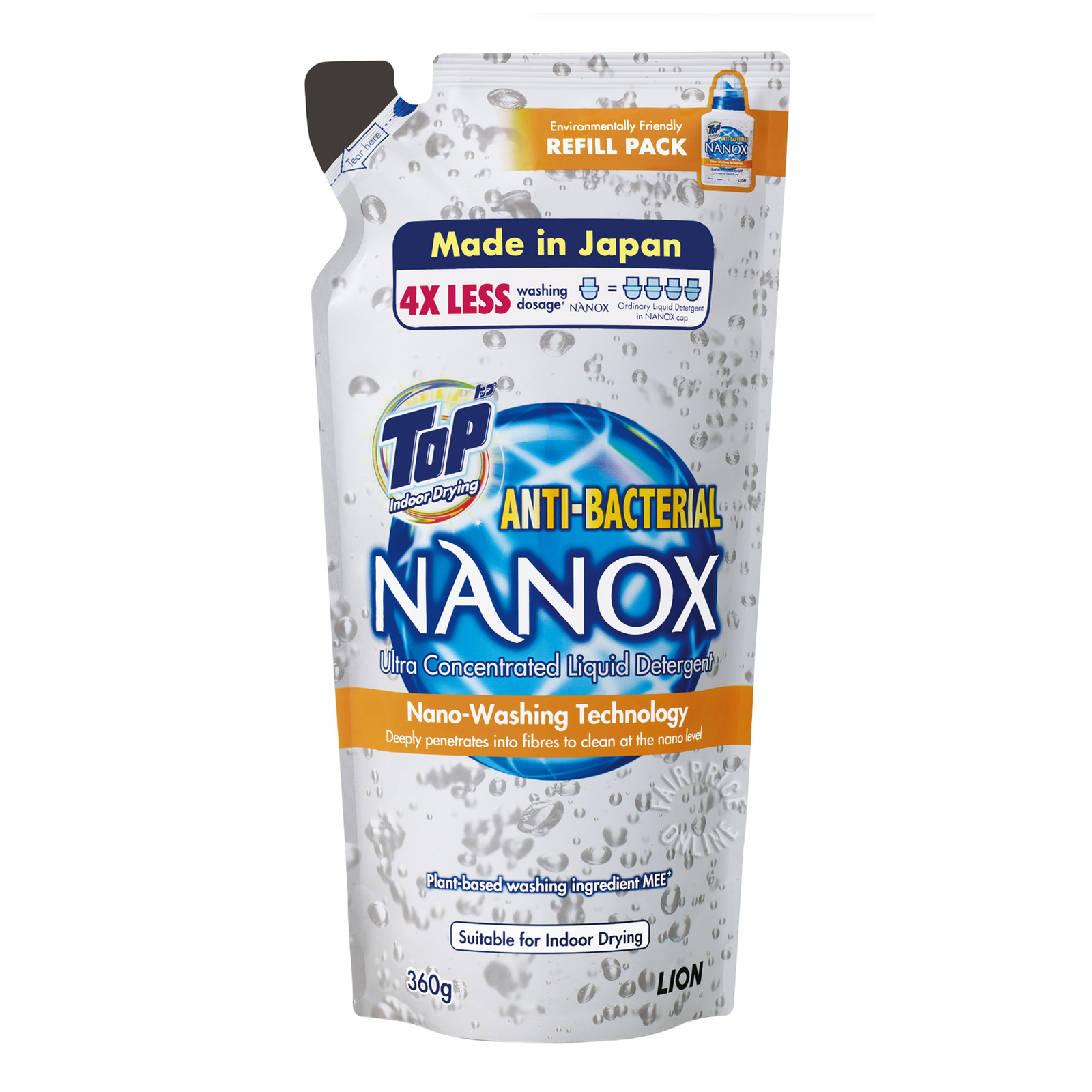 Top Nanox Ultra Concentrated Liquid Detergent Refill - Anti-Bact