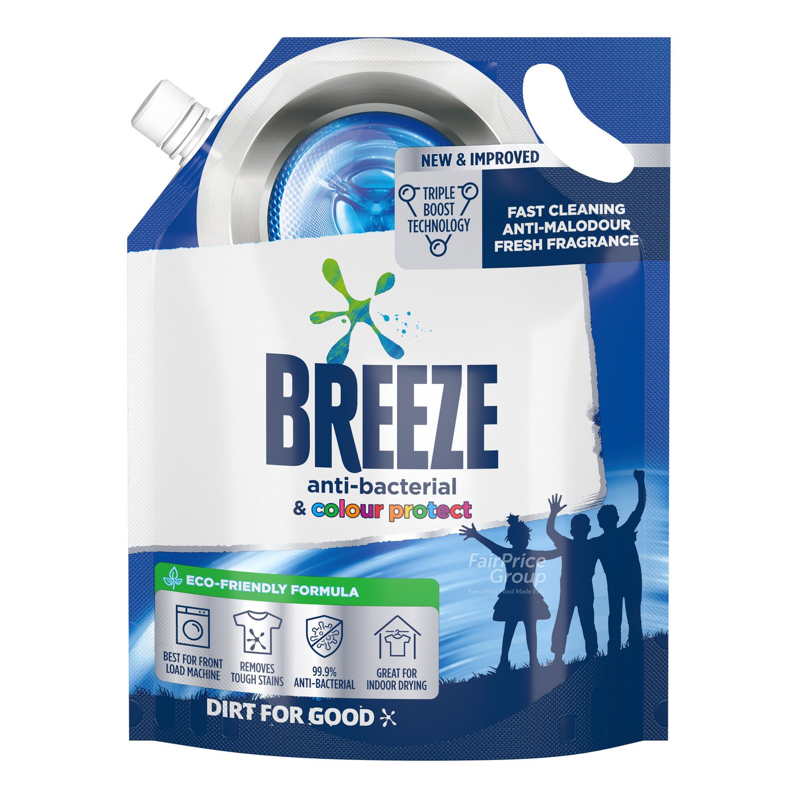 Breeze Liquid Detergent Refill - Anti-Bacterial & ColourProtect