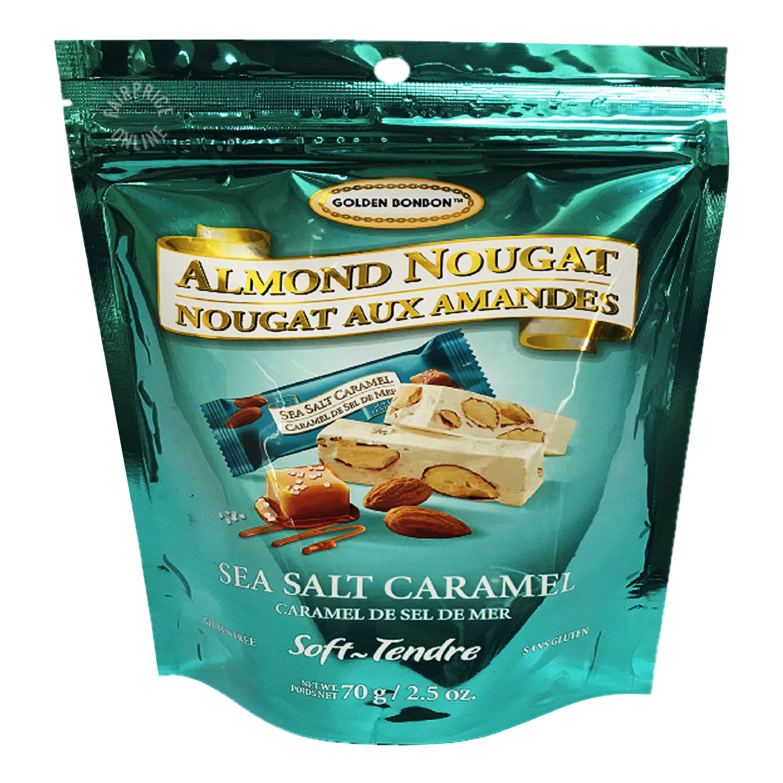 Golden Bon Bon Almond Nougat - Sea Salt