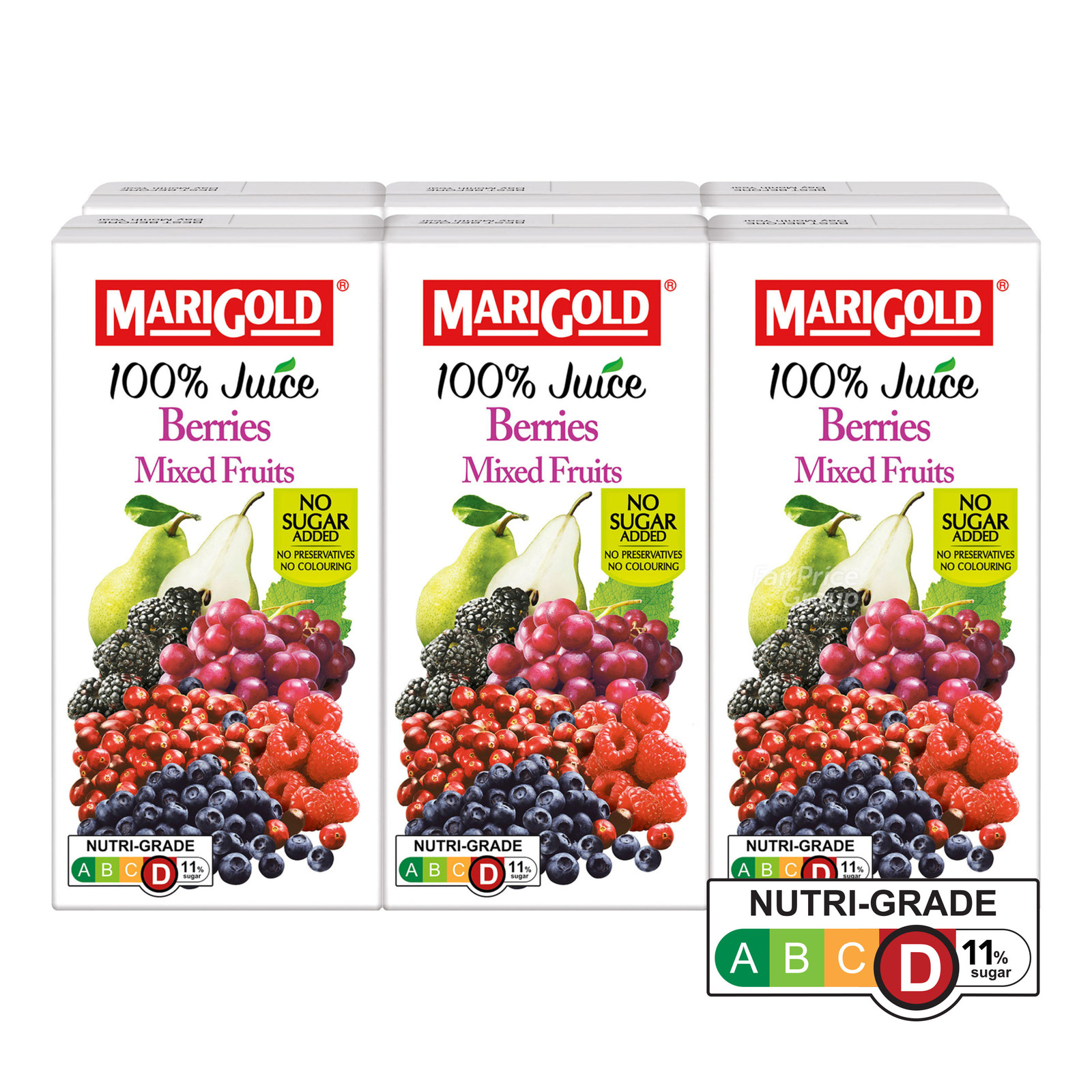 Marigold 100% Packet Juice - Berries Mixed Fruits
