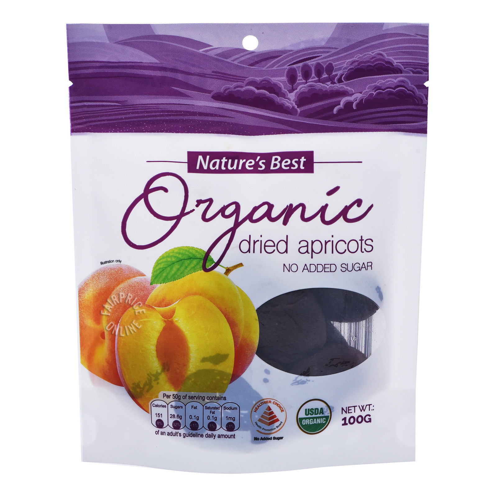 Nature's Best Organic Dried Apricots (No Added Sugar)