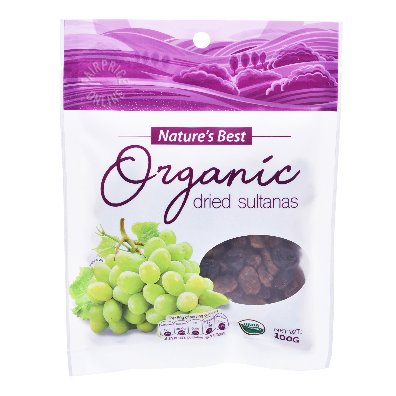 Nature's Best Organic Dried Fruits - Sultanas