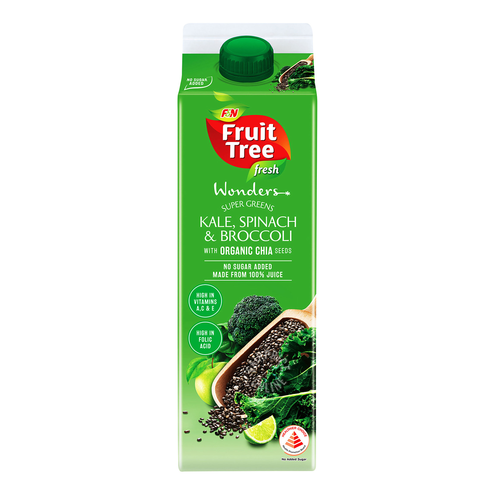 F&N Fruit Tree Fresh Wonders Juice - Kale, Spinach & Broccoli