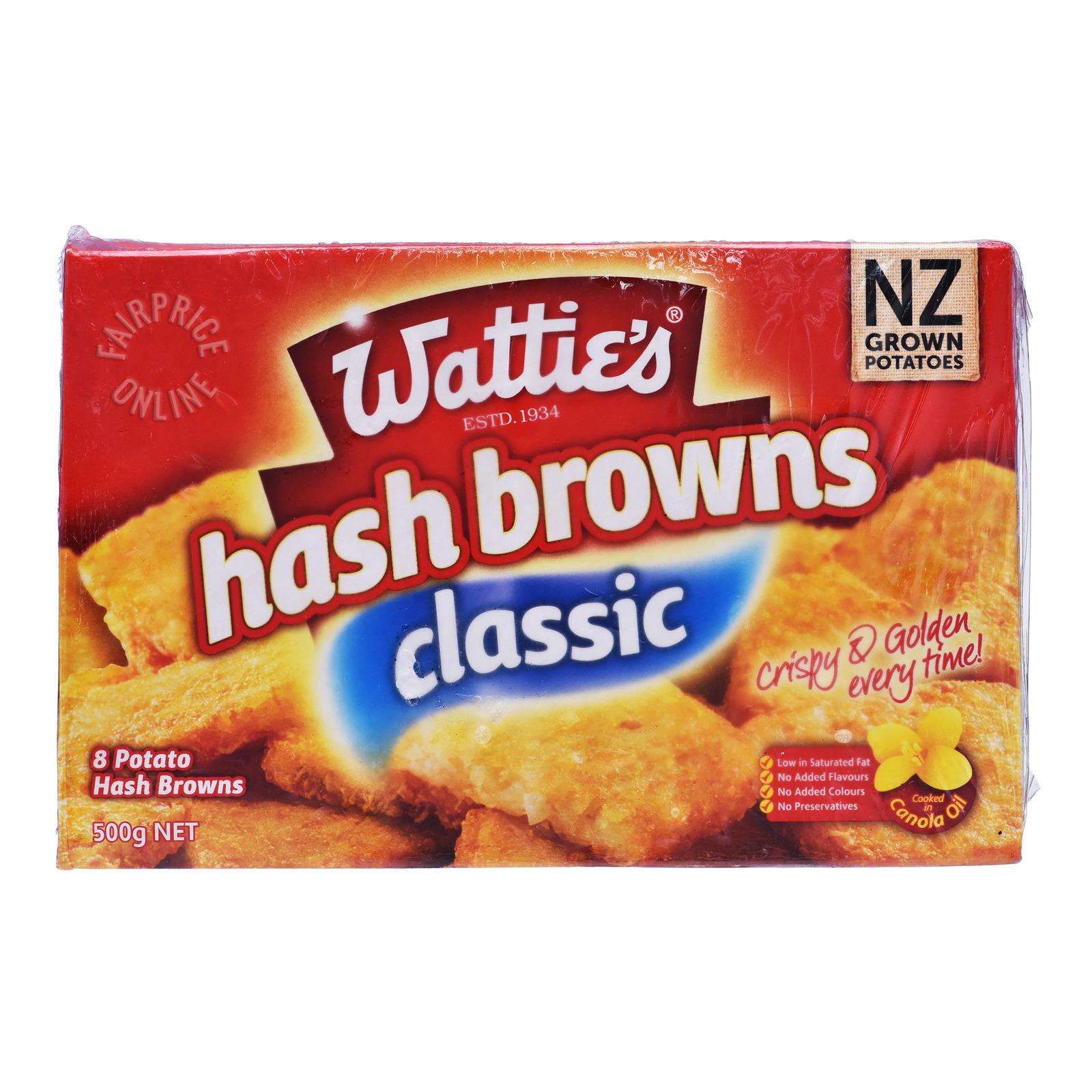 Watties Frozen Hash Browns - Classic