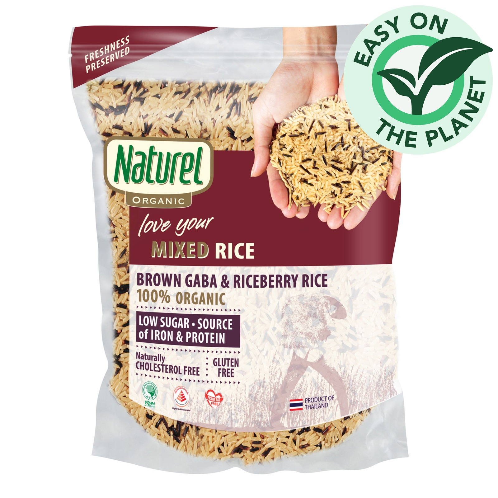 Naturel Organic Rice - Mixed Brown Gaba & Riceberry