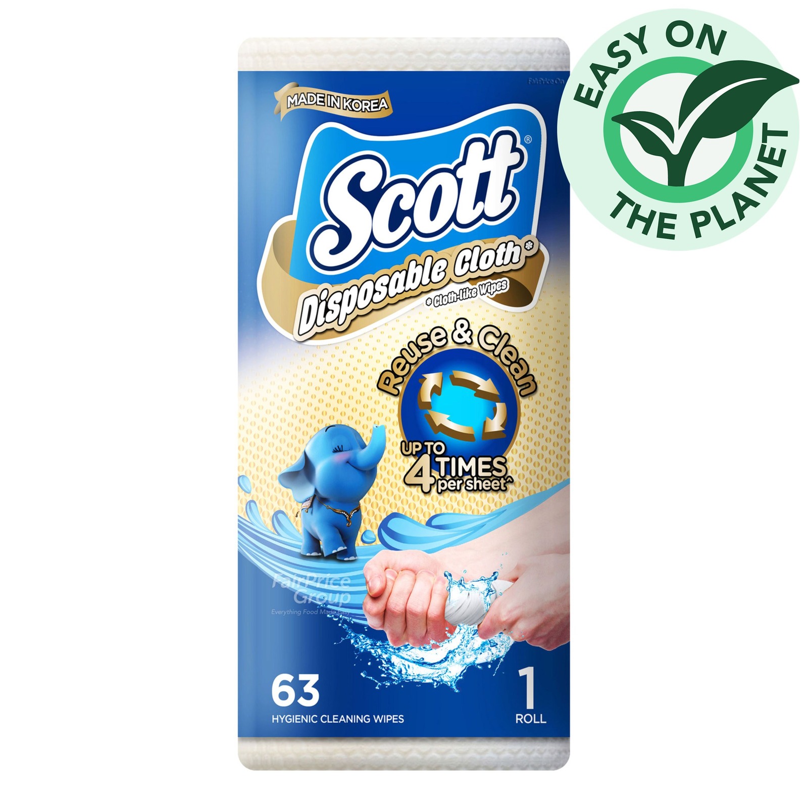 Scott Disposable Cloth-like Wipes