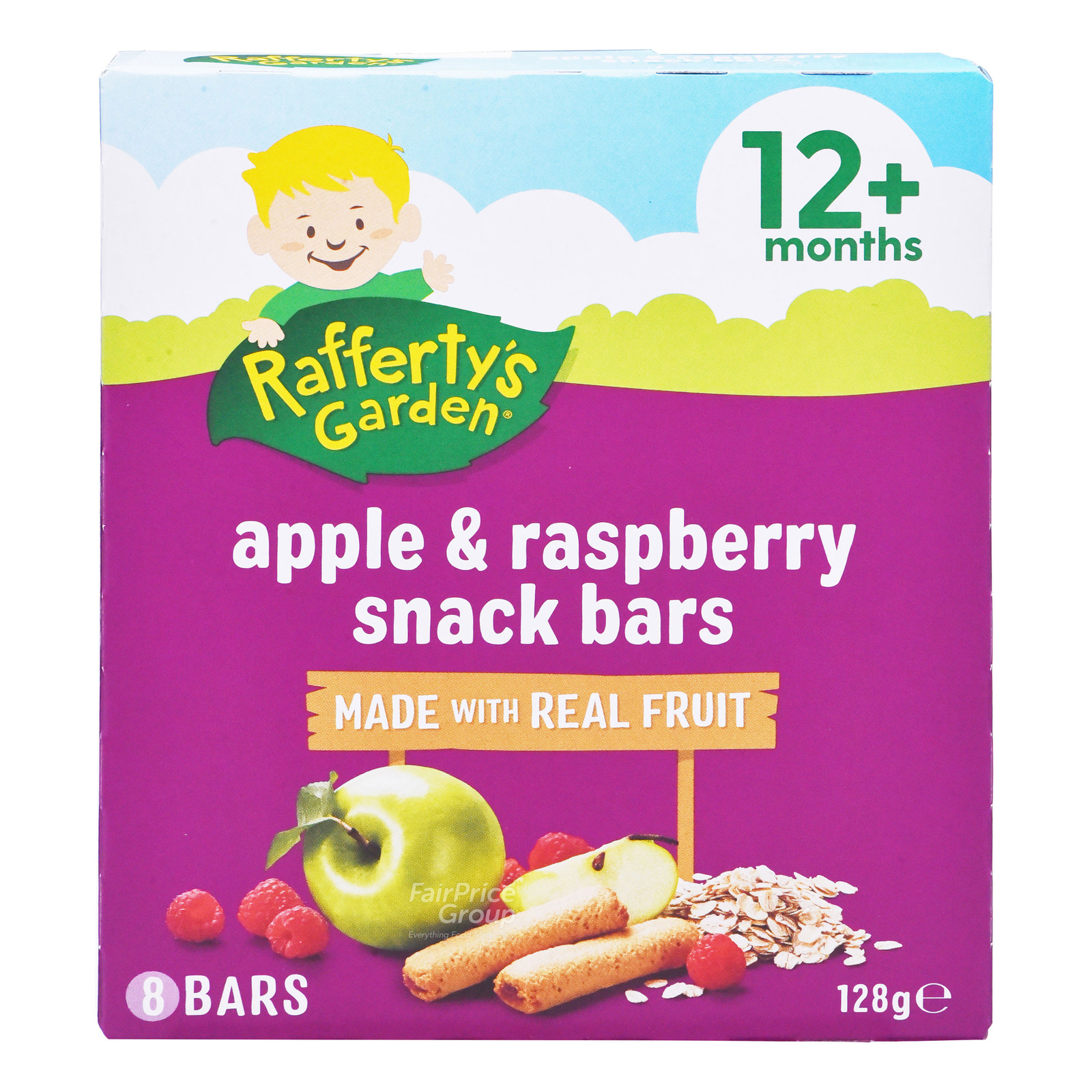 Rafferty's Garden Kids Fruit Snack Bar - Apple & Raspberry