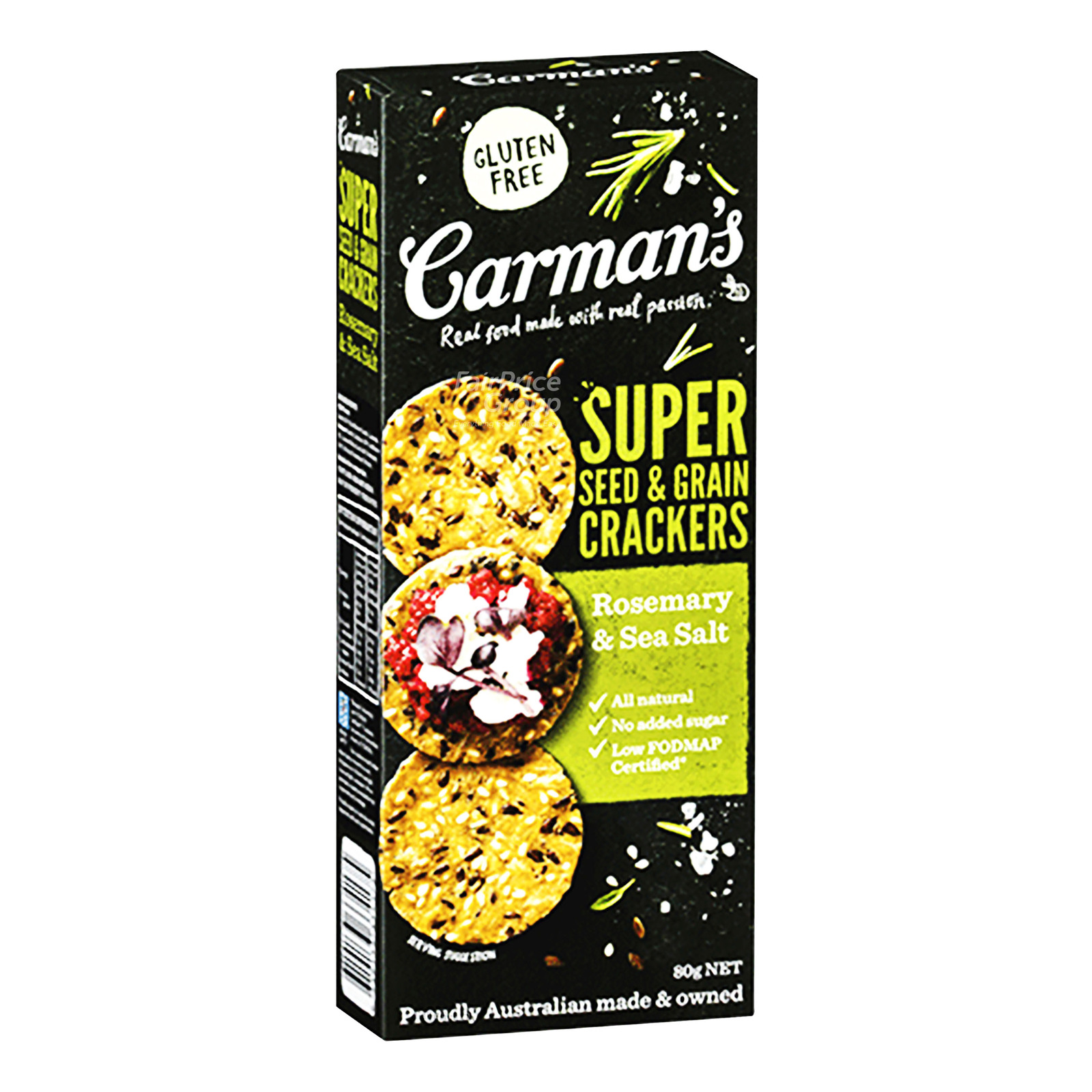 Carman's Super Seed & Grain Crackers - Rosemary & Sea Salt