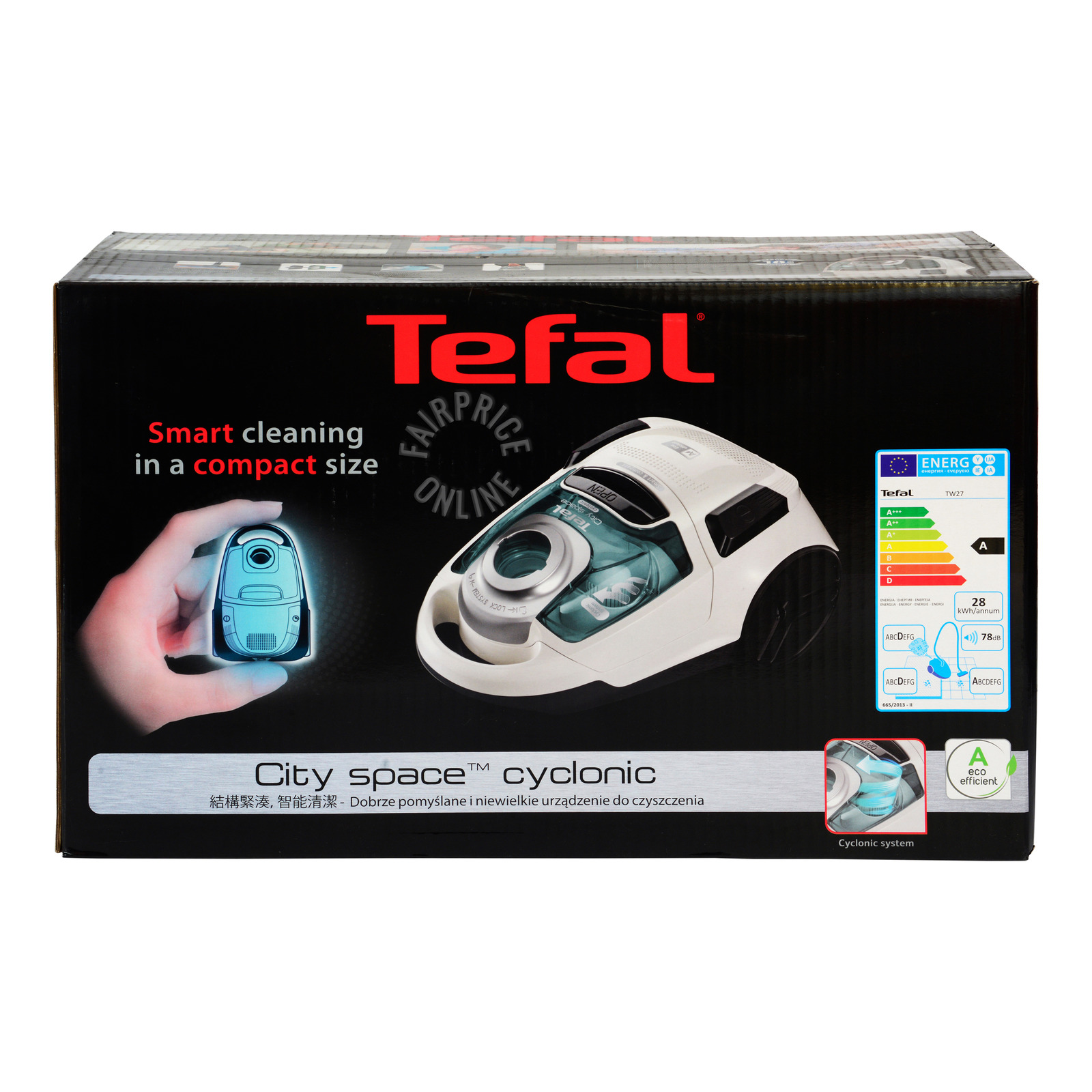 Tefal City Space Cyclonic Vacuum Cleaner (TW2757)