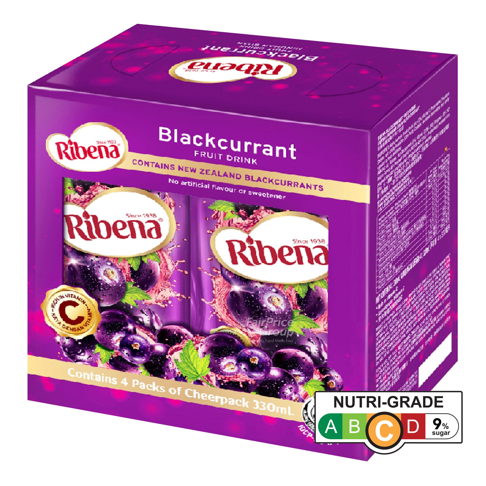 Ribena Blackcurrant Fruit Packet Drink - Regular