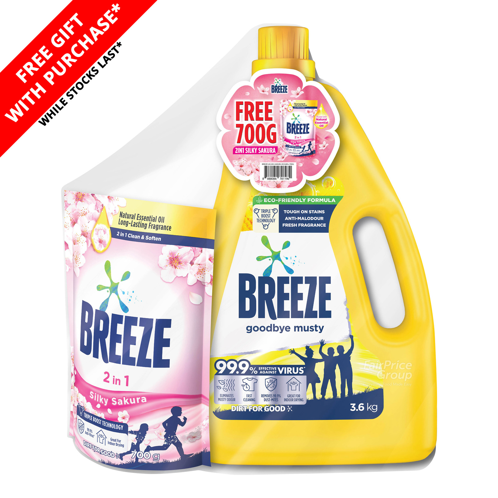 Breeze Liquid Detergent - Goodbye Musty