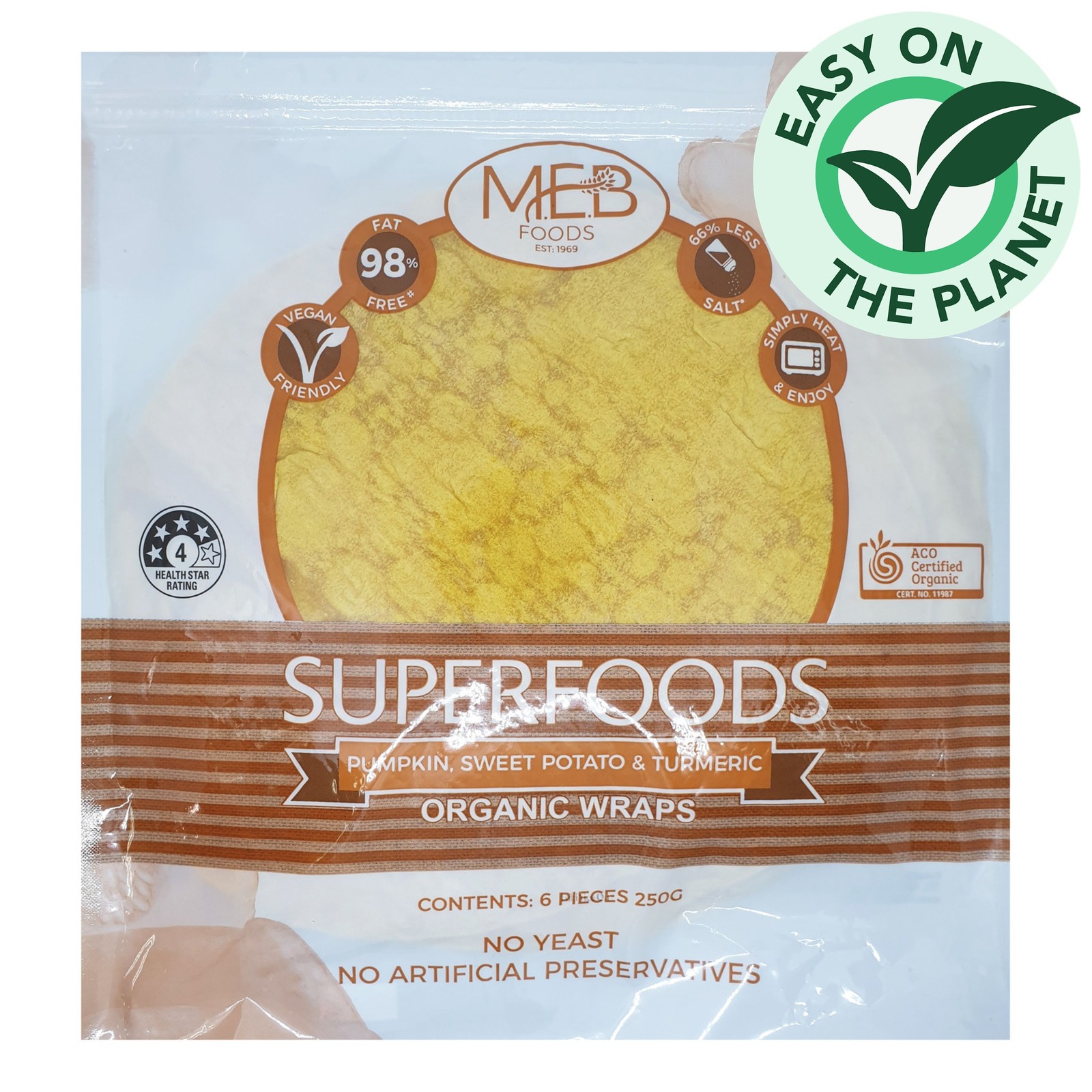MEB Organic Wrap - Pumpkin, Sweet Potato & Turmeric