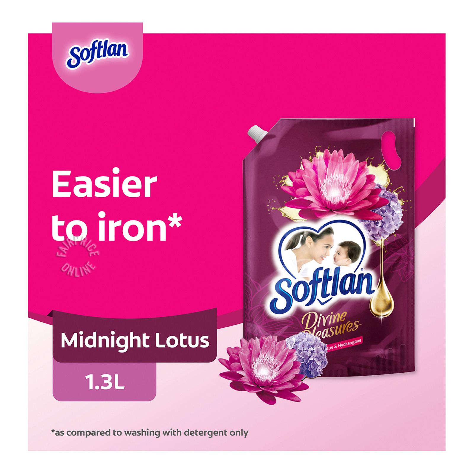 Softlan Fabric Softener Refill - Midnight Lotus & Hydrangeas