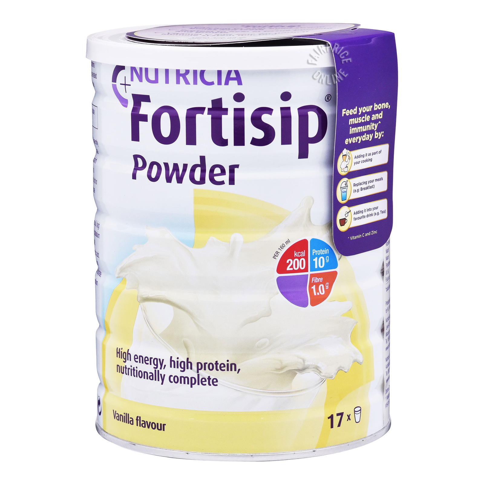 Nutricia Fortisip Adult Milk Powder - Vanilla