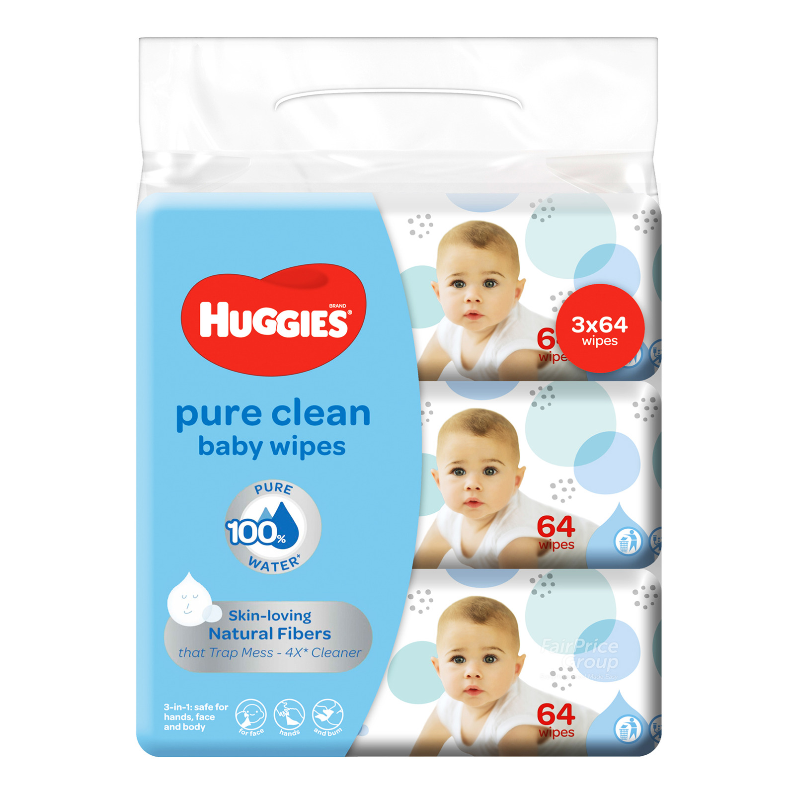 Huggies Pure Clean Baby Wipes