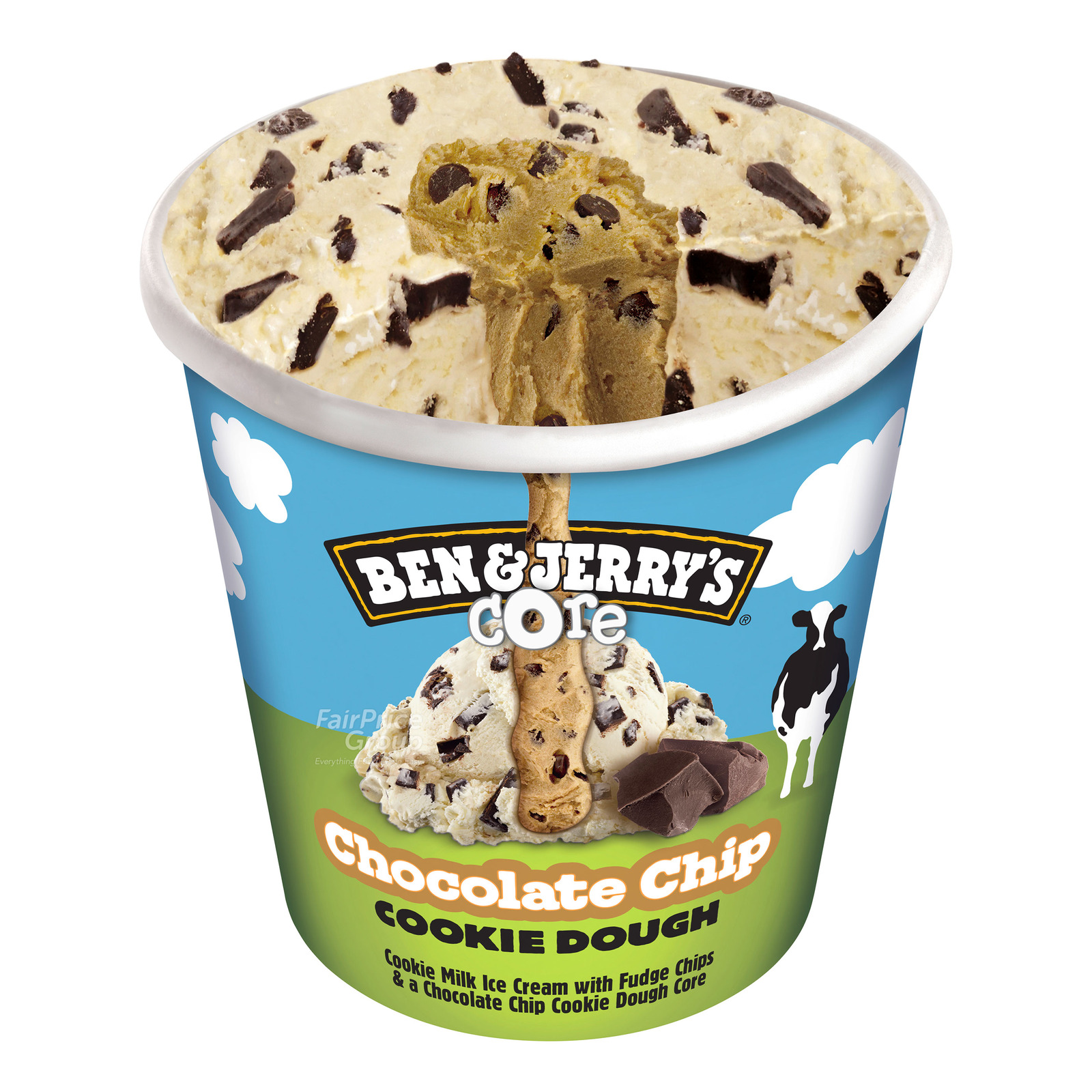 Ben & Jerry's Cookie Dough Core Ice Cream - Chocolate Chip