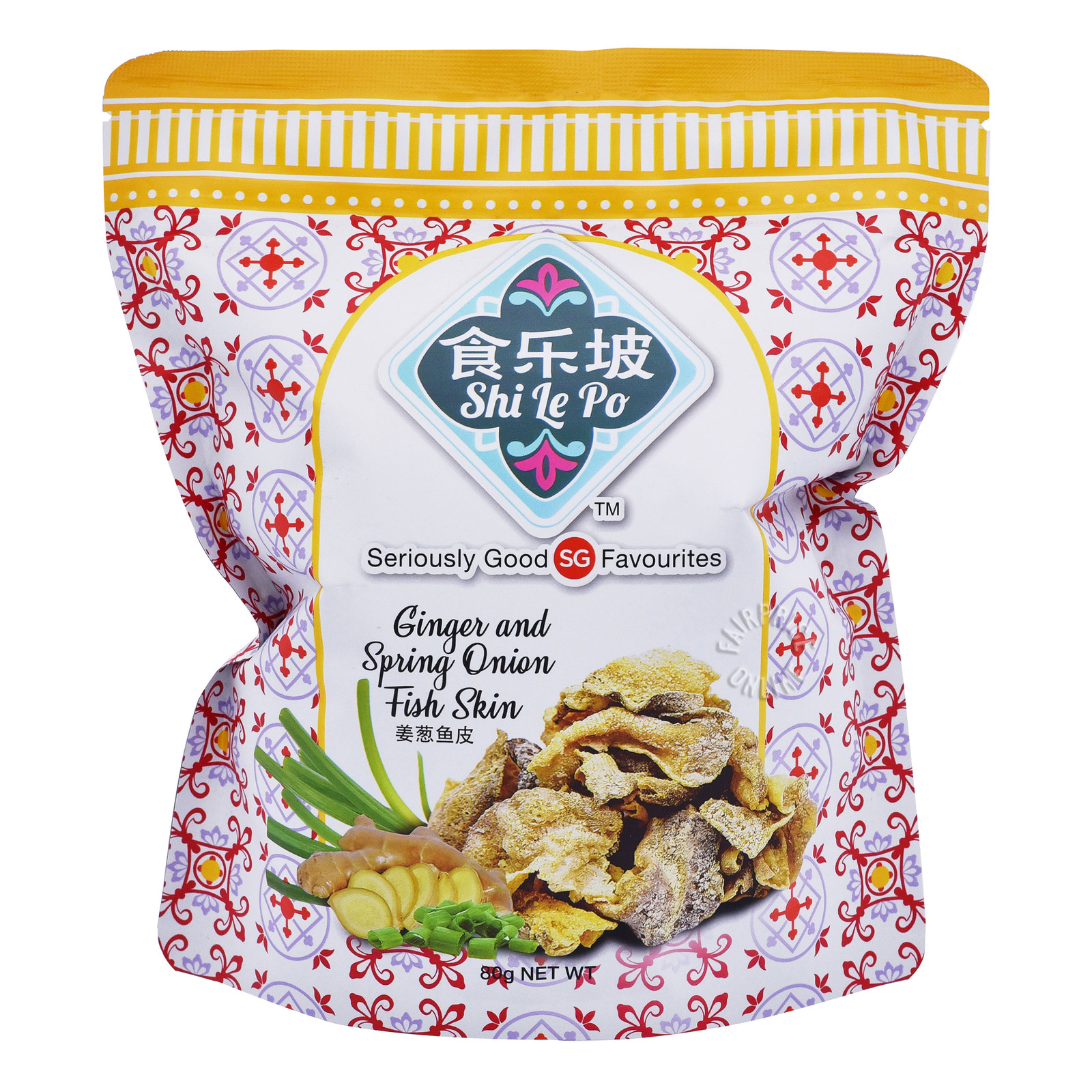 Shi Le Po Fish Skin Crackers - Ginger & Spring Onion