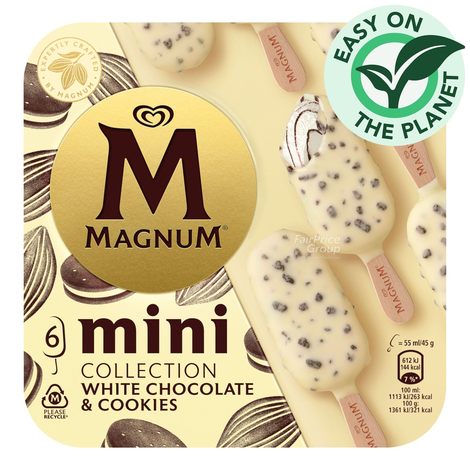 Magnum Mini Ice Cream - White Chocolate & Cookies