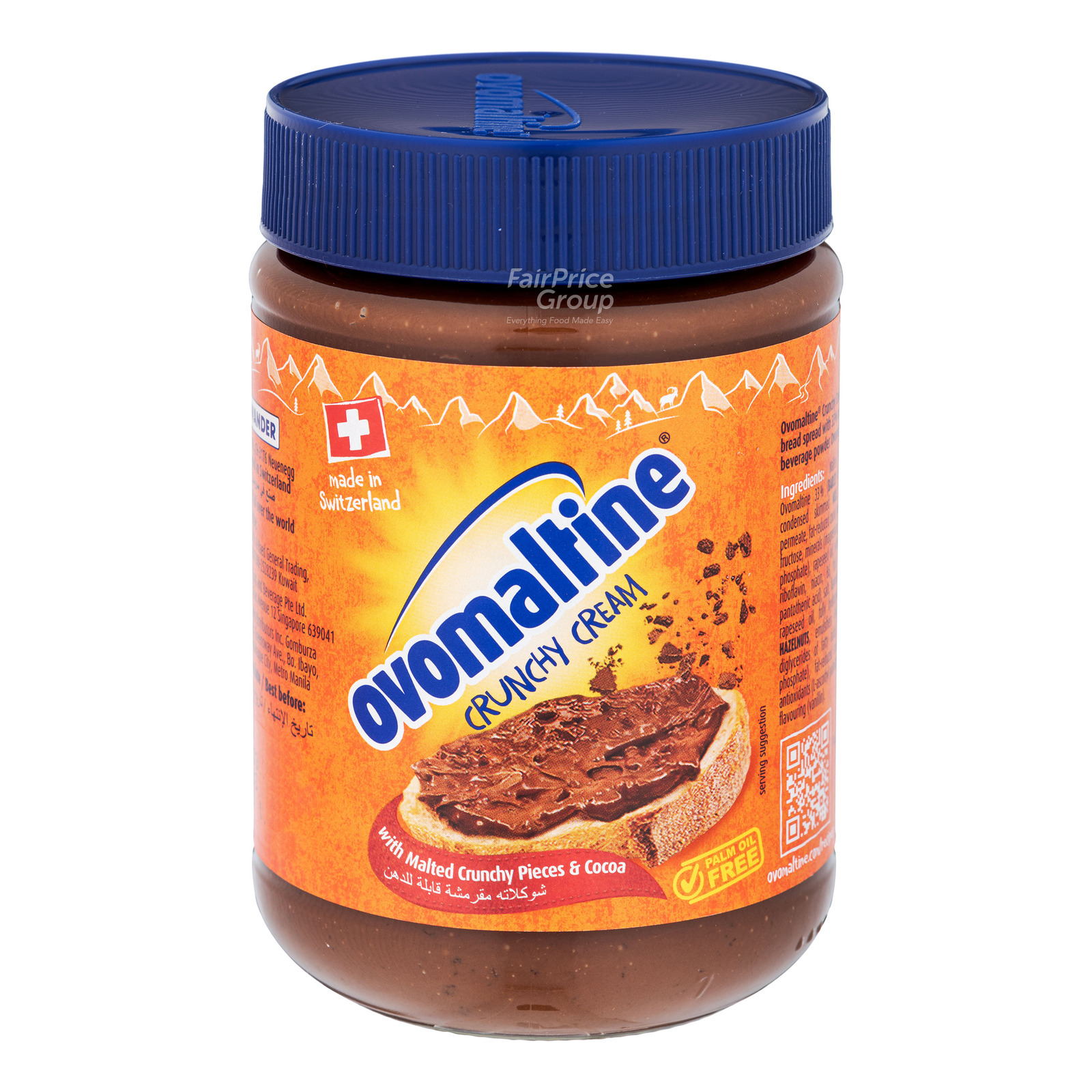 Ovaltine Malted Chocolate Crunchy Creme Spread
