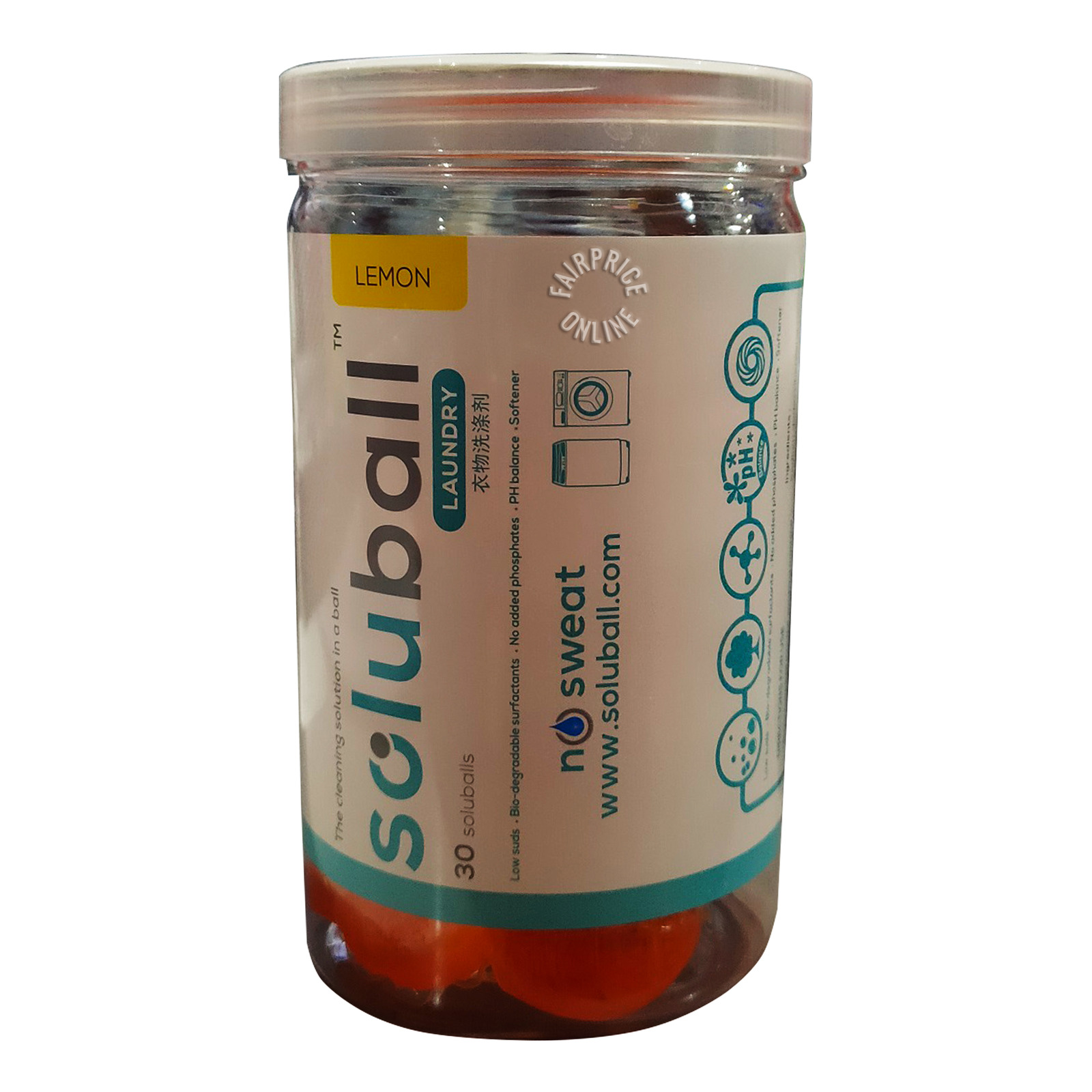 Soluball Laundry Capsules - Lemon