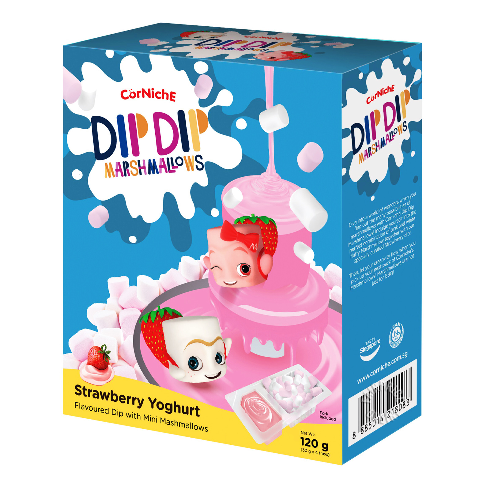 Corniche Dip Dip Mini Marshmallows - Strawberry Yoghurt