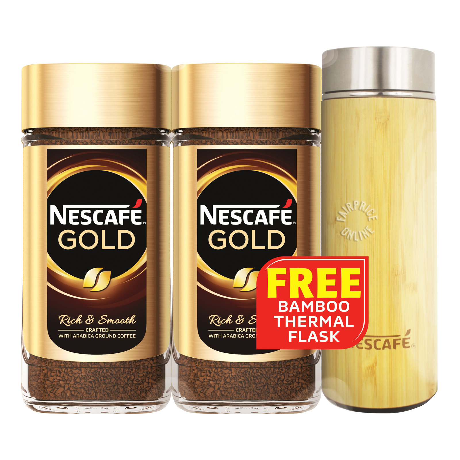 Nescafe Gold Instant Arabica Ground Coffee - Rich & Smooth
