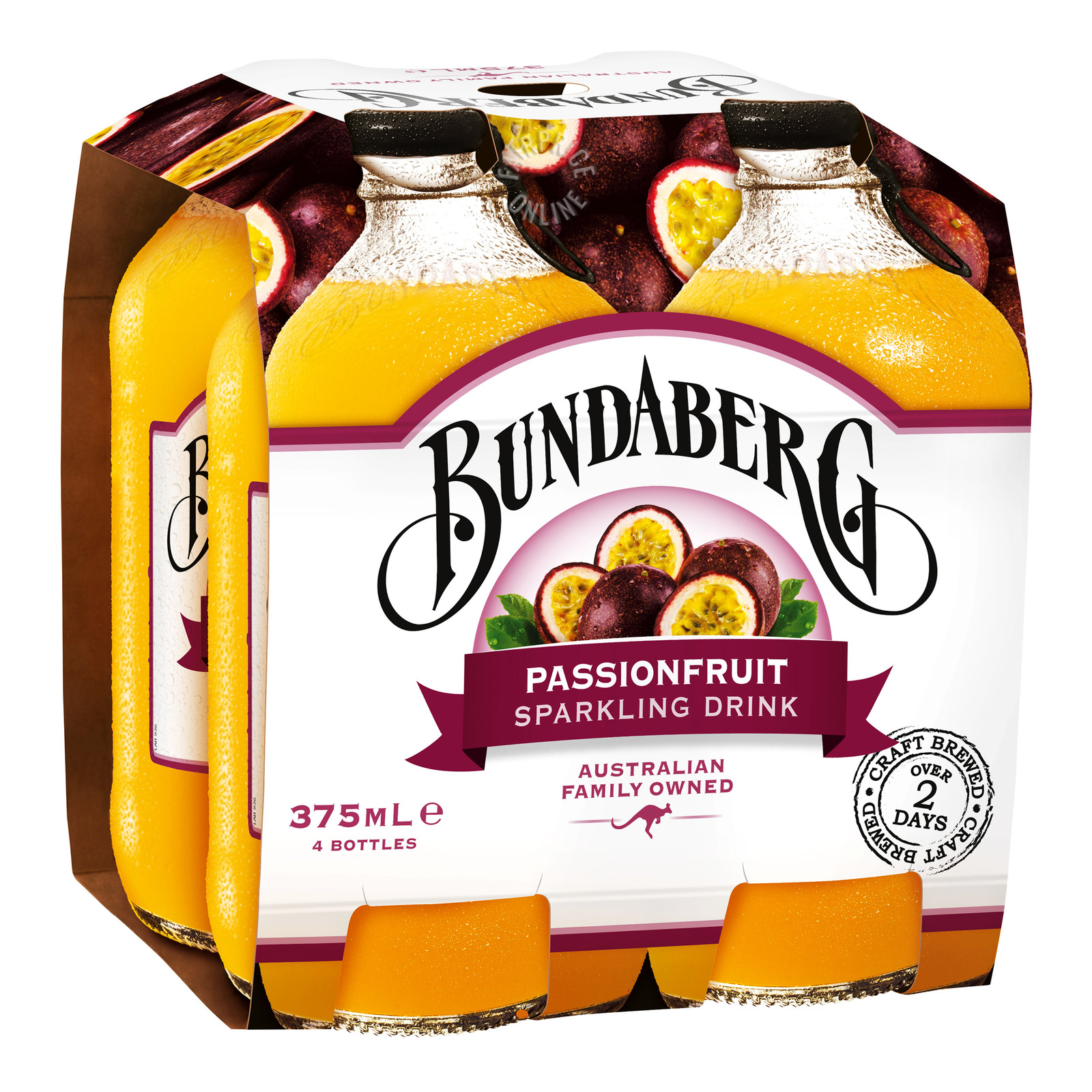 Bundaberg Sparkling Bottle Drink - Passionfruit