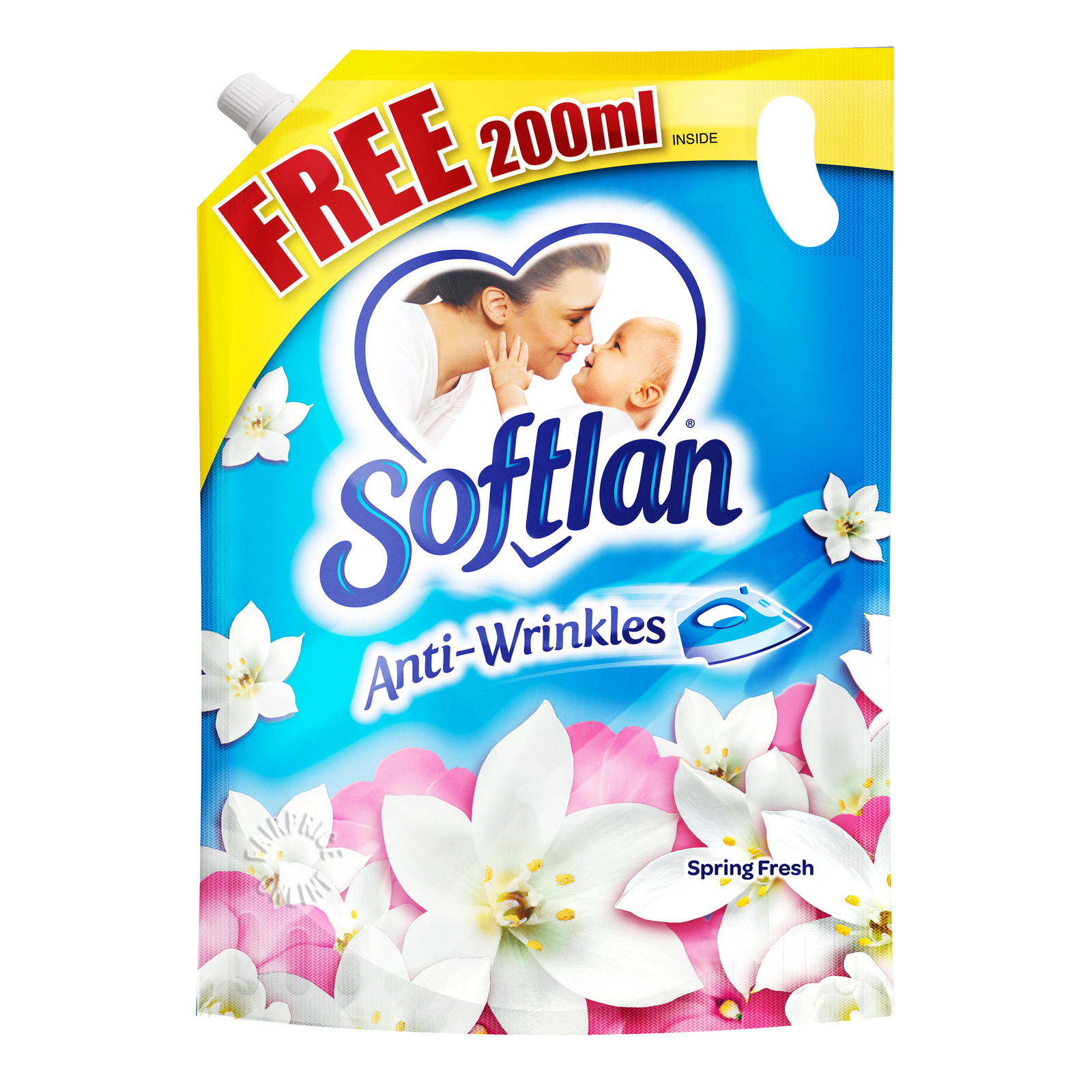 Softlan Anti-Wrinkles Fabric Conditioner Refill - Spring Fresh