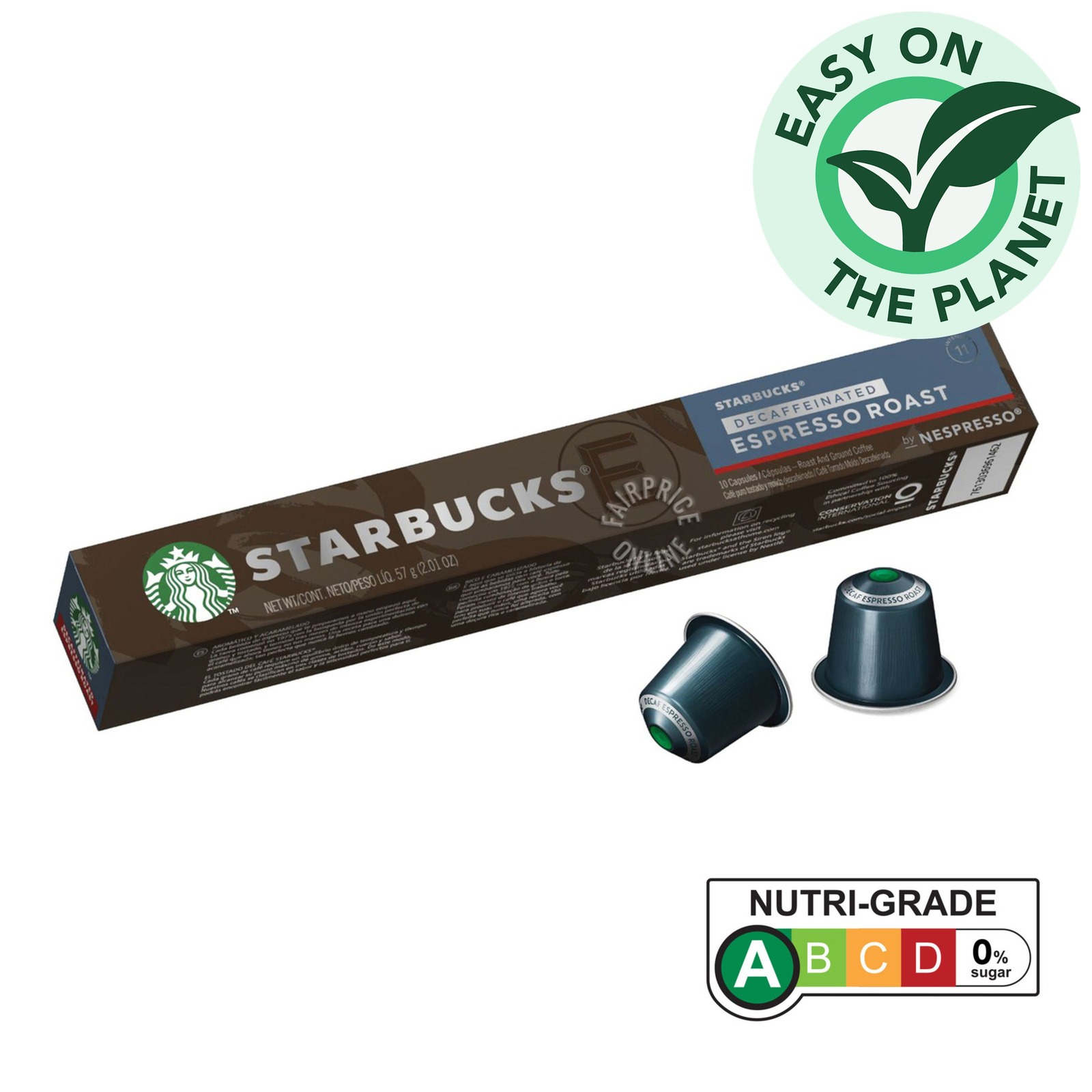 Starbucks Nespresso Coffee Capsules - Espresso Roast (Decafinated)