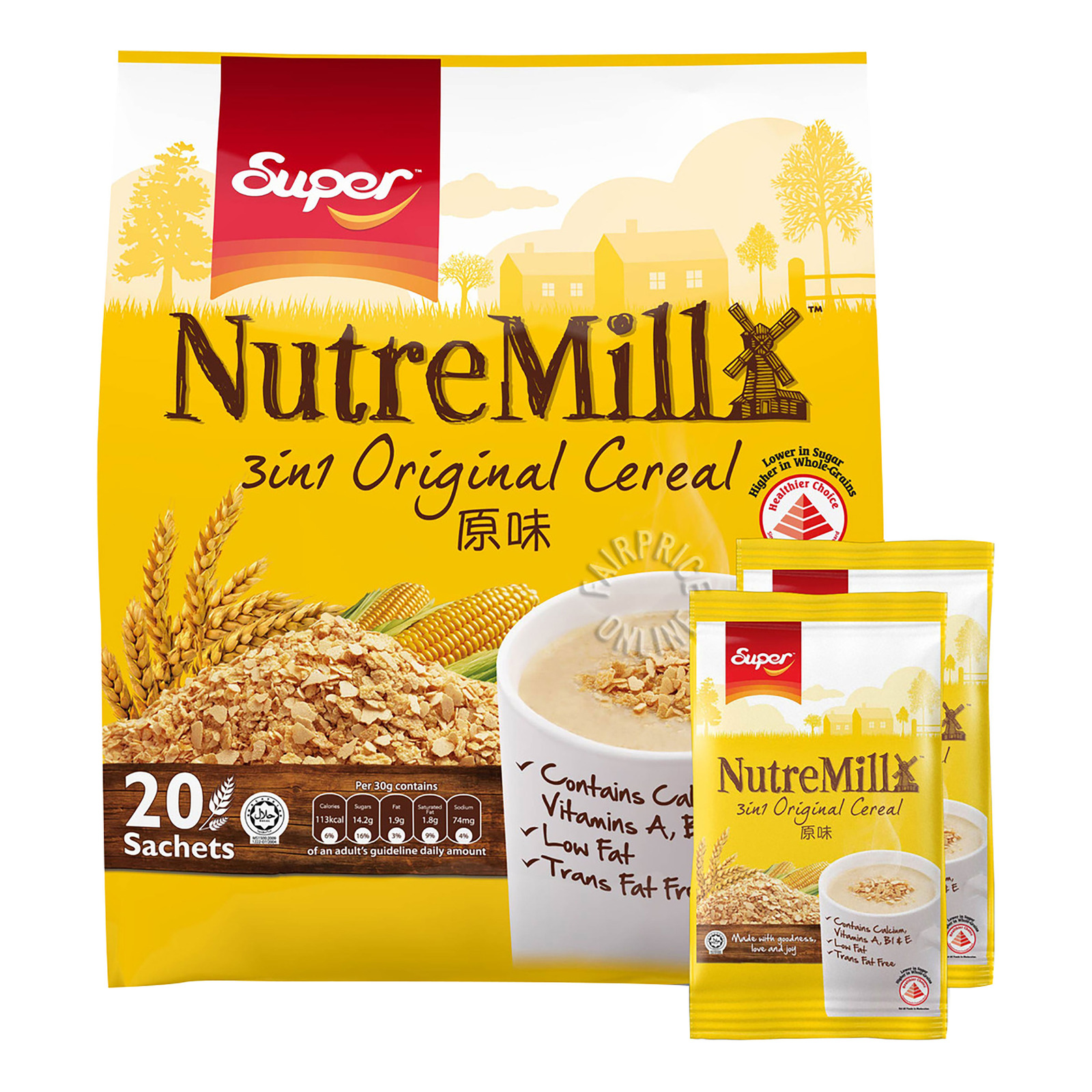 Super NutreMill 3 in 1 Instant Cereal Drink - Original