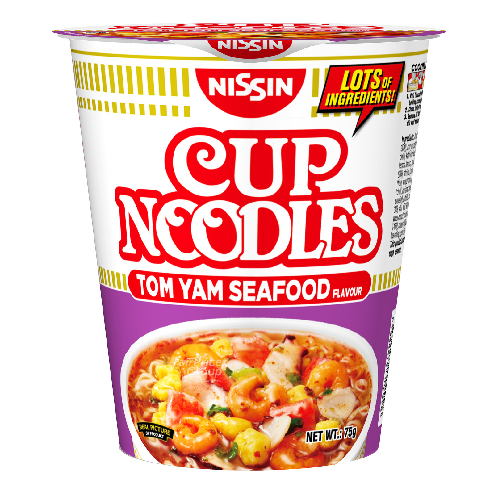 Nissin Instant Cup Noodles - Tom Yam Seafood